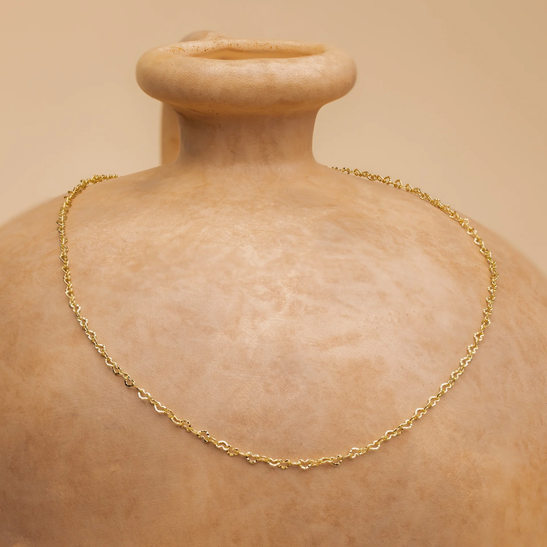 Heart Link Chain Necklace - Image 4