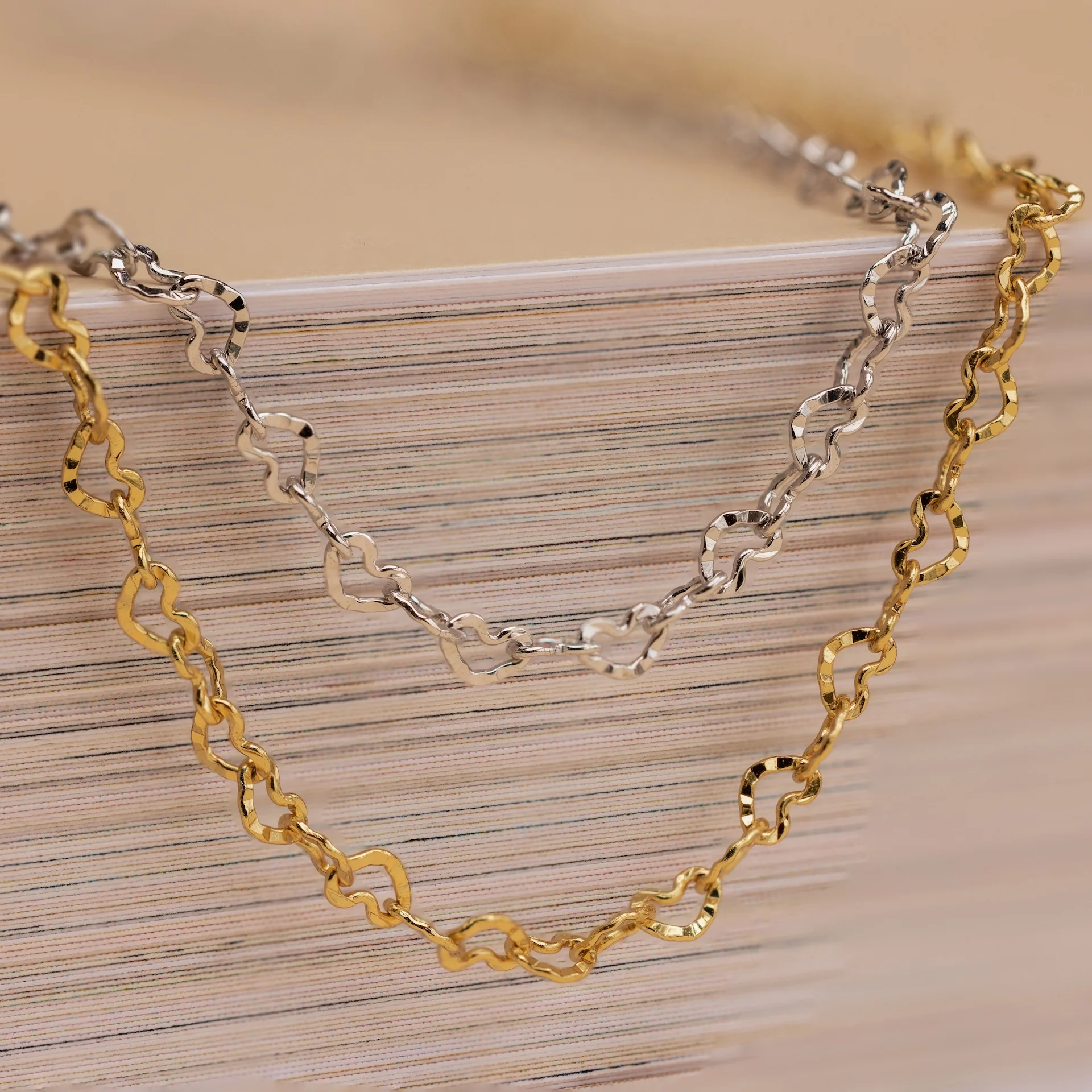 Heart Link Chain Necklace - Image 8