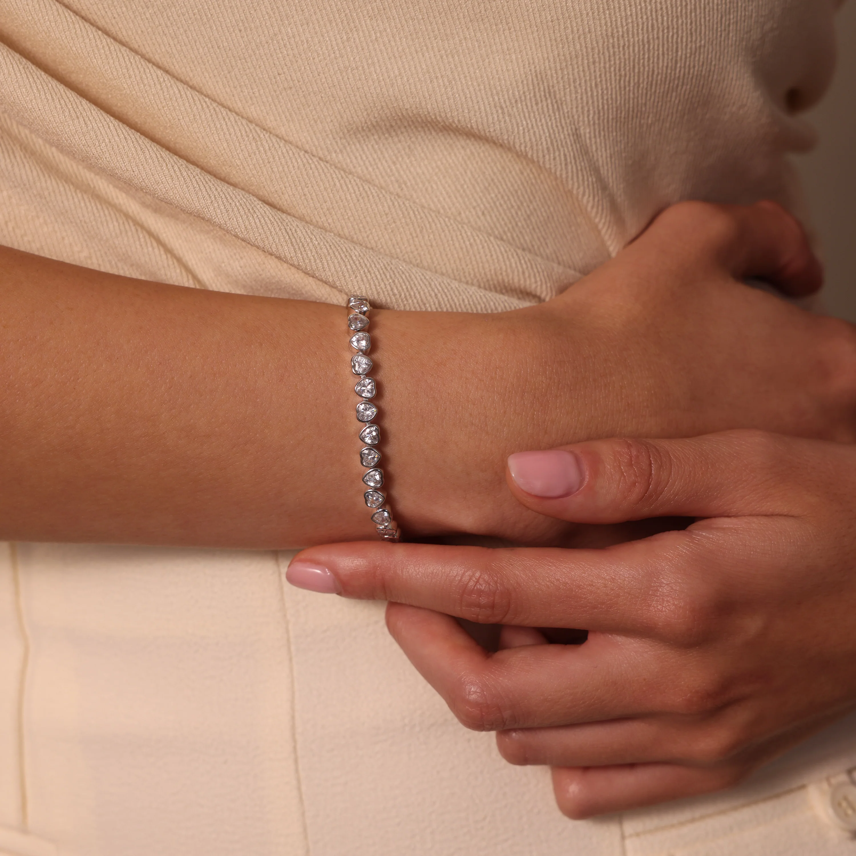 Heart Tennis Bracelet - Image 5