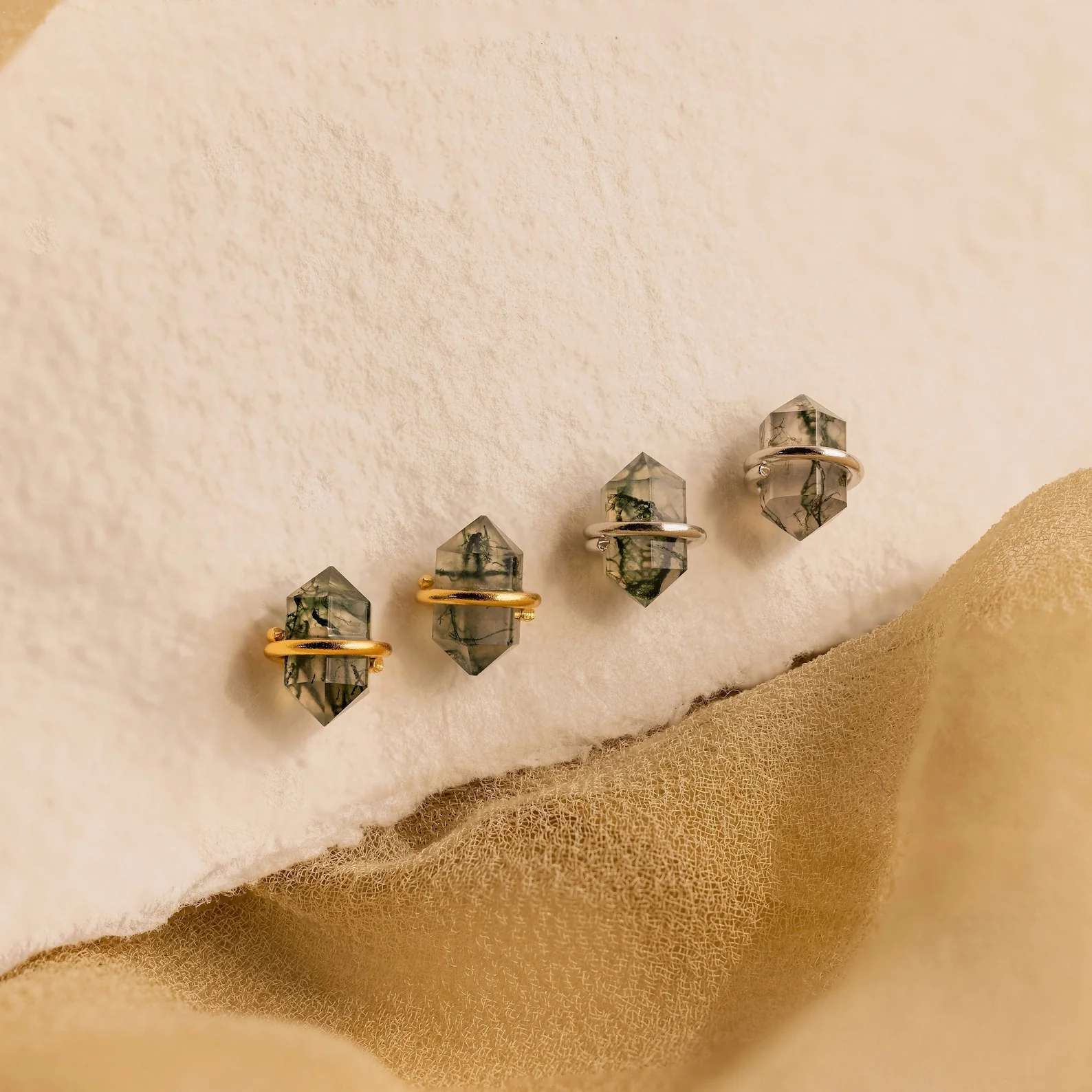 Herkimer Agate Studs - Image 3