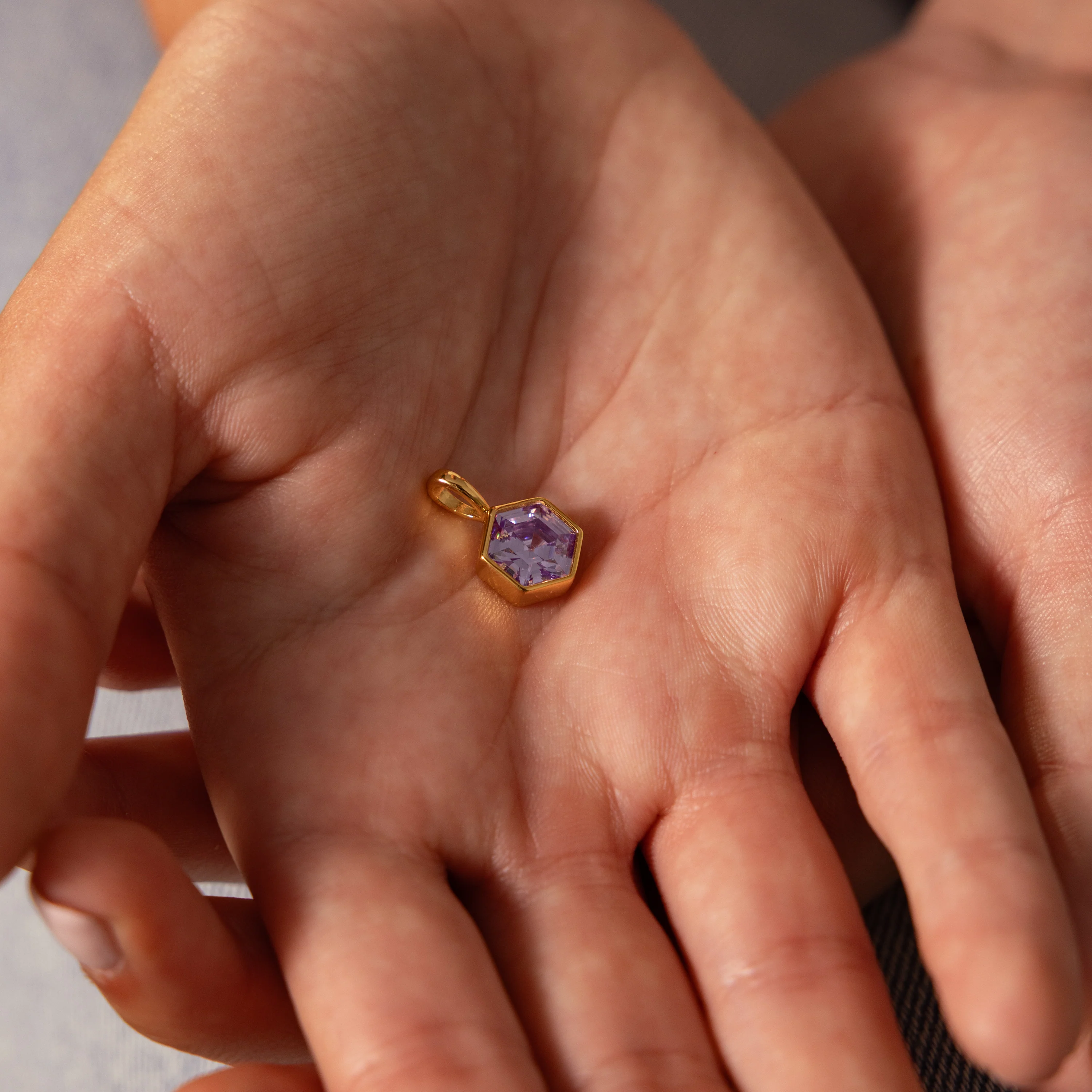 Hexagon Alexandrite Charm - Image 4