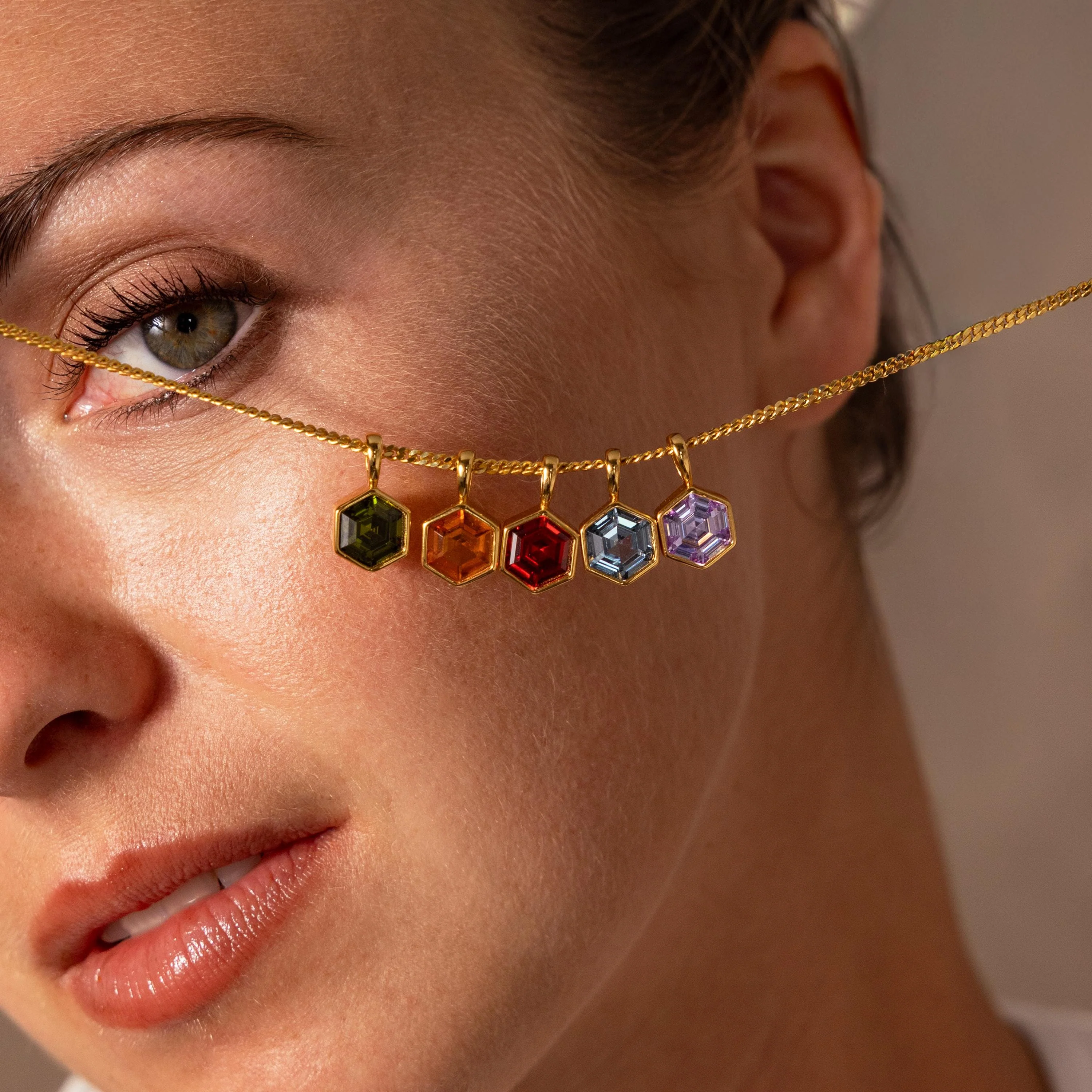 Hexagon Topaz Charm - Image 4
