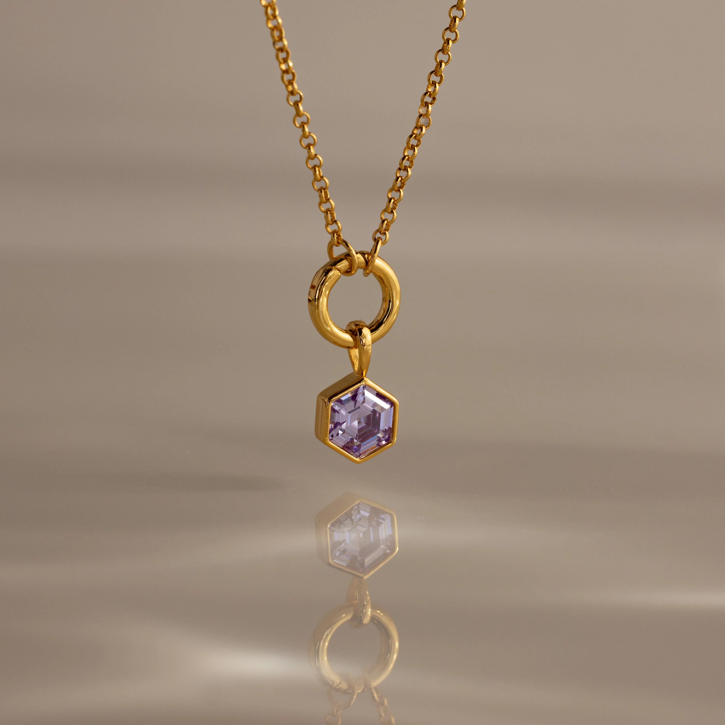 Hexagon Alexandrite Charm - Image 3