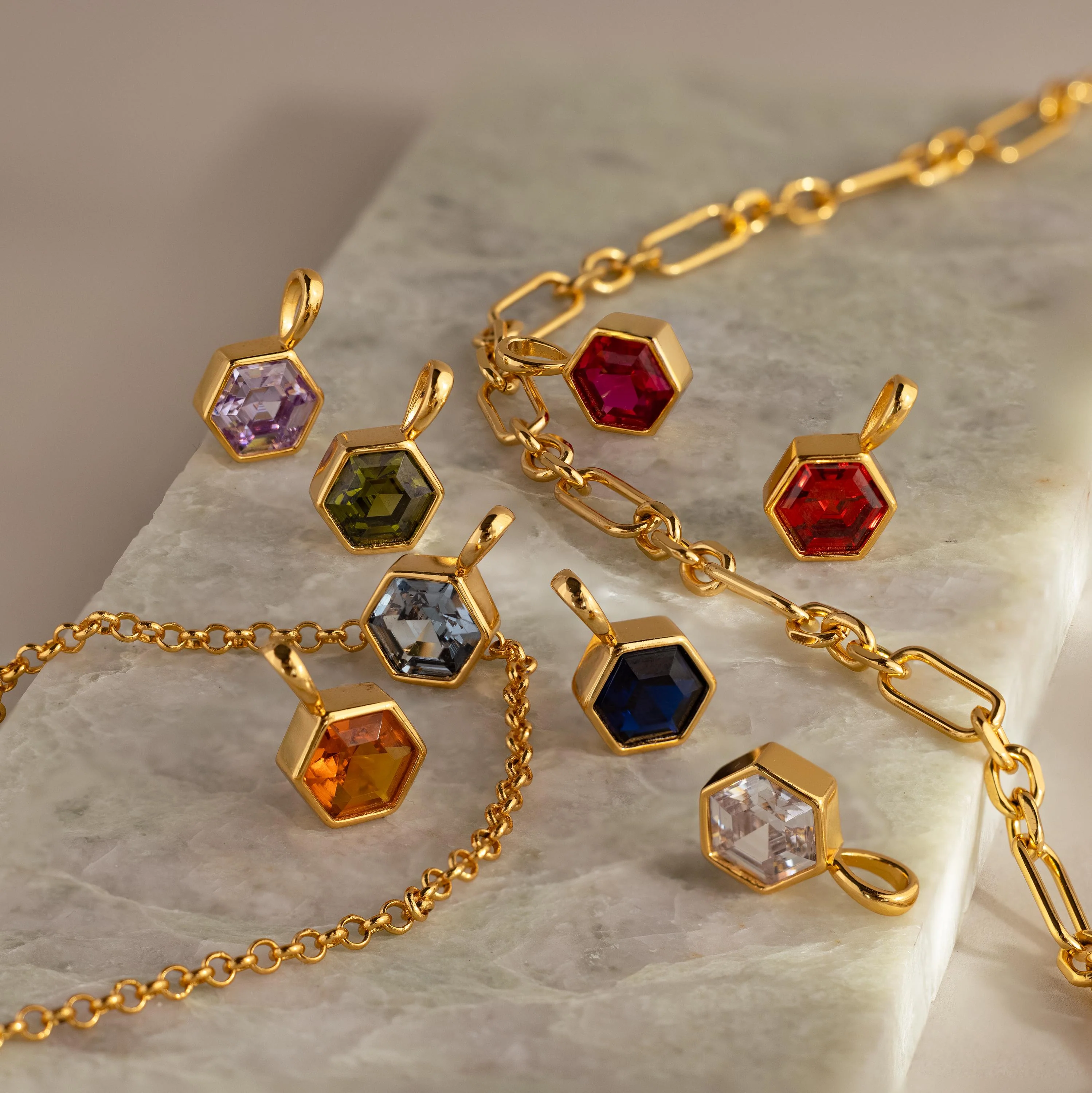 Hexagon Diamond Charm - Image 3