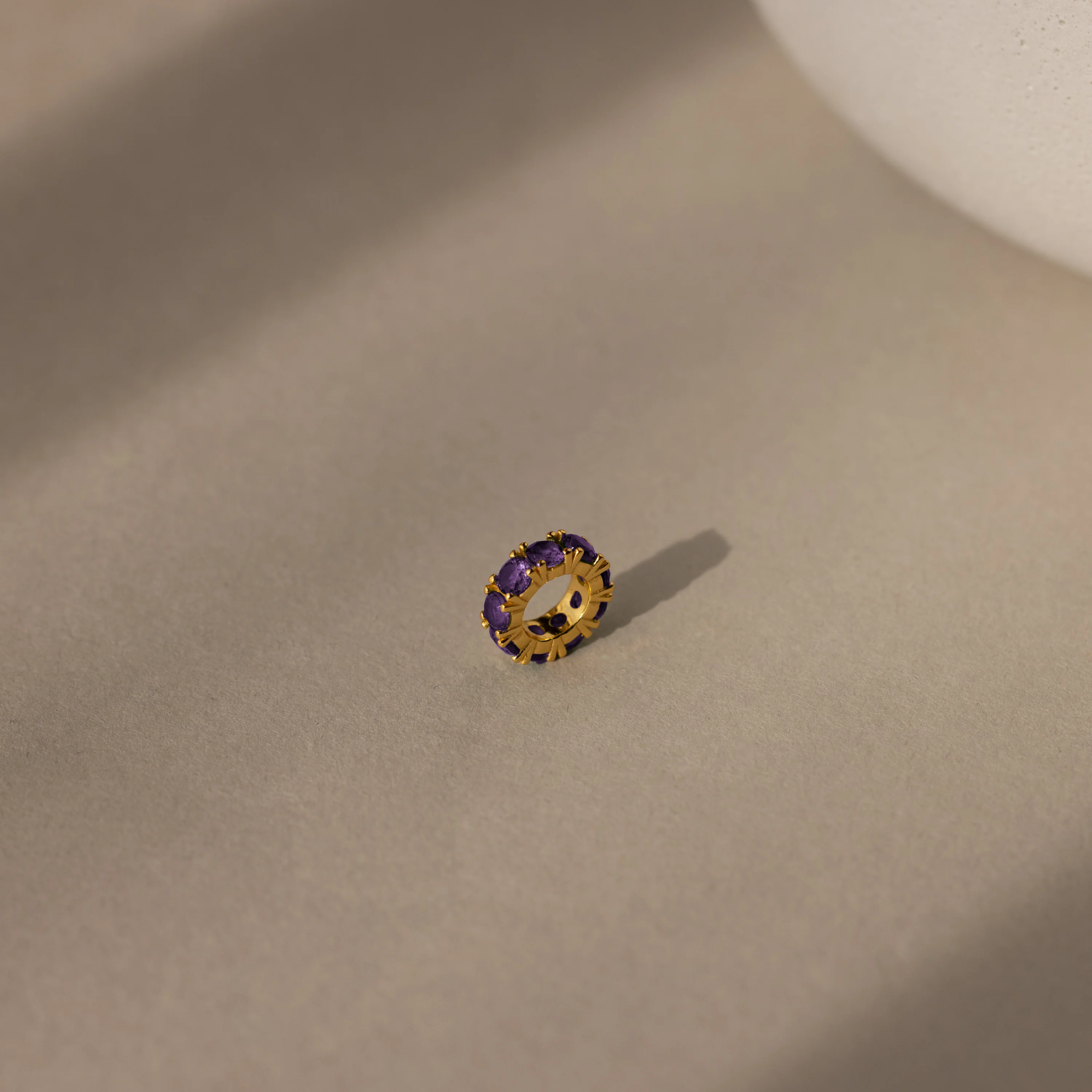 Infinity Amethyst Charm