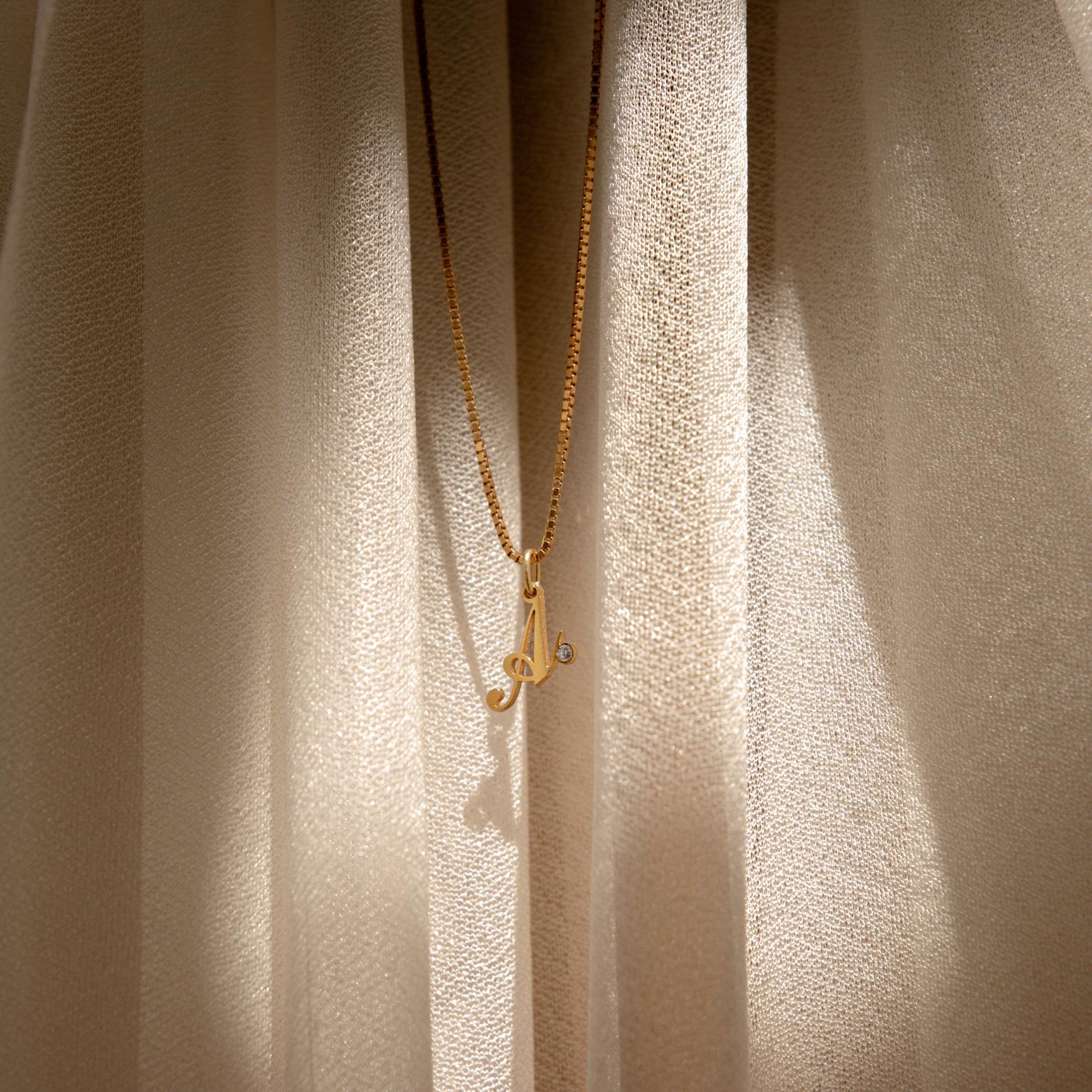 Initial Birthstone Necklace - Image 5
