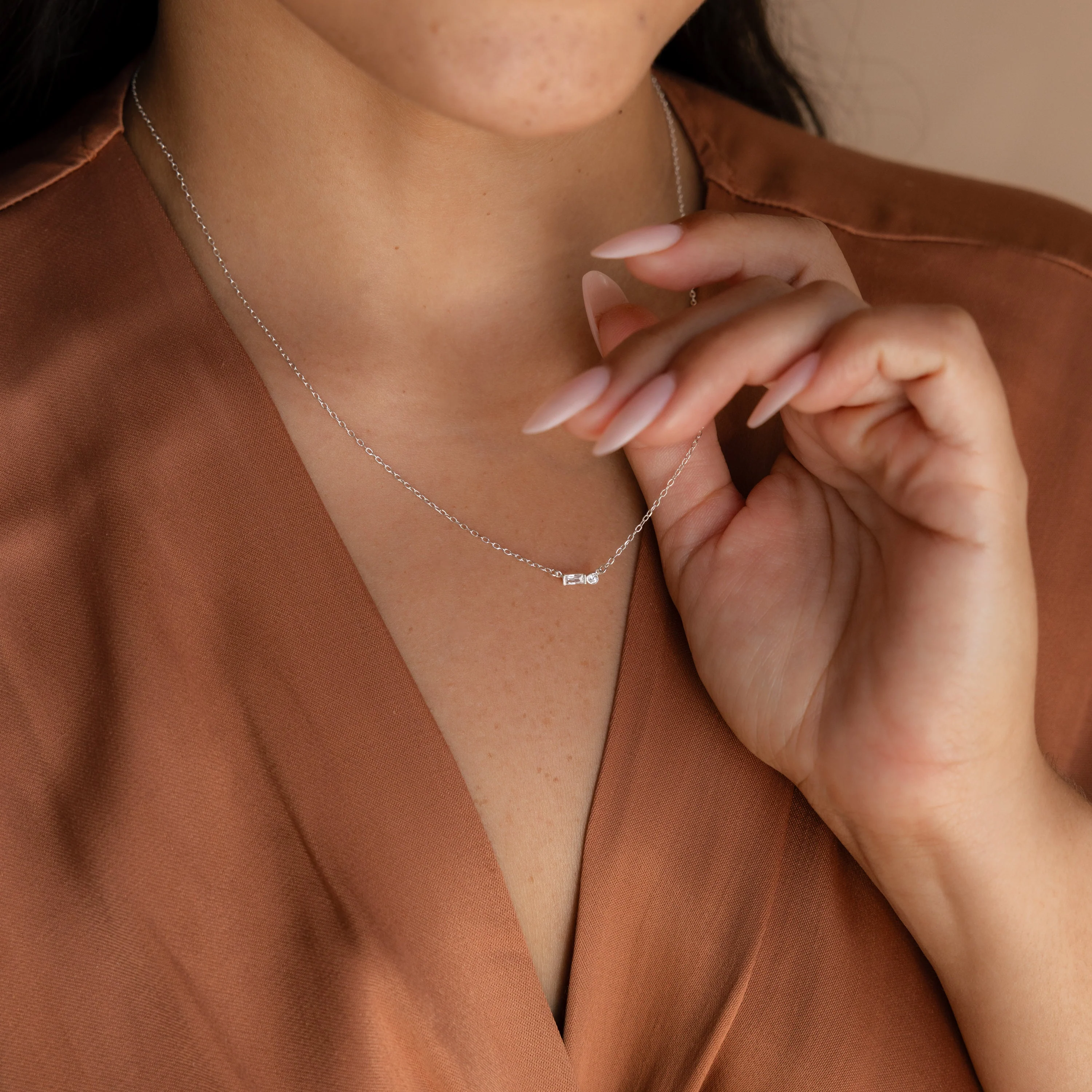 Initial Morse Code Necklace - Image 4