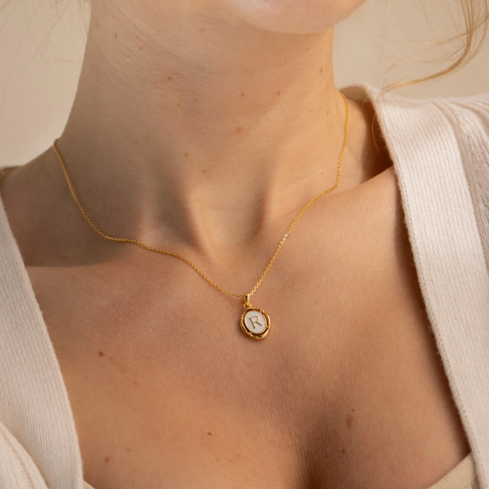 Initial Pendant Necklace - Image 6