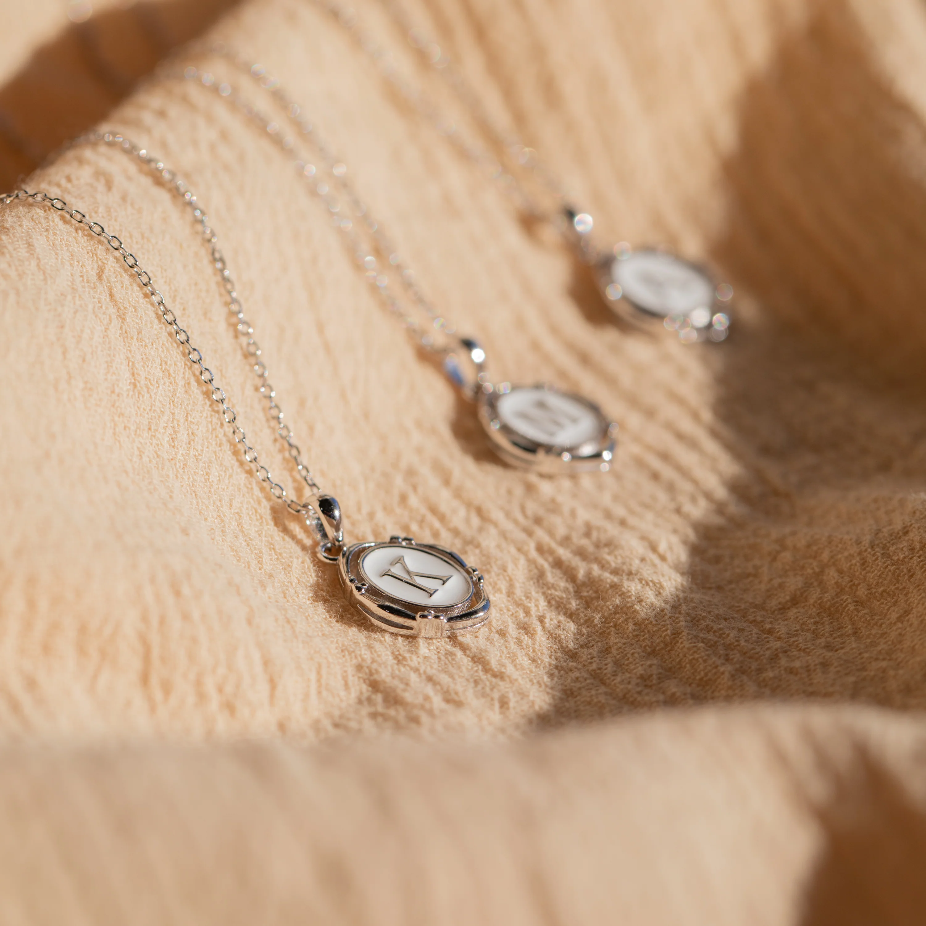 Initial Pendant Necklace in Silver - Image 7