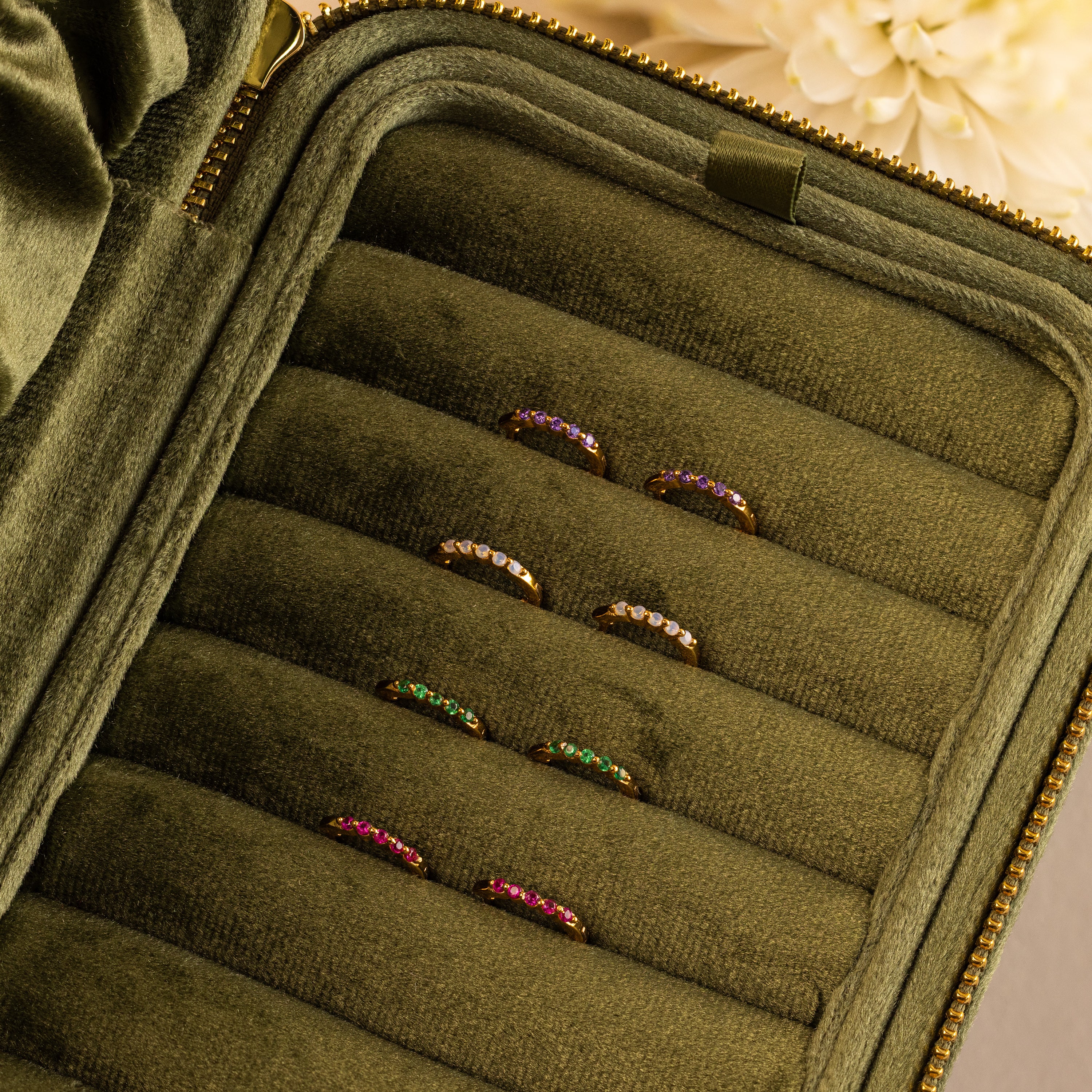 Inside Out Alexandrite Huggies - Image 3