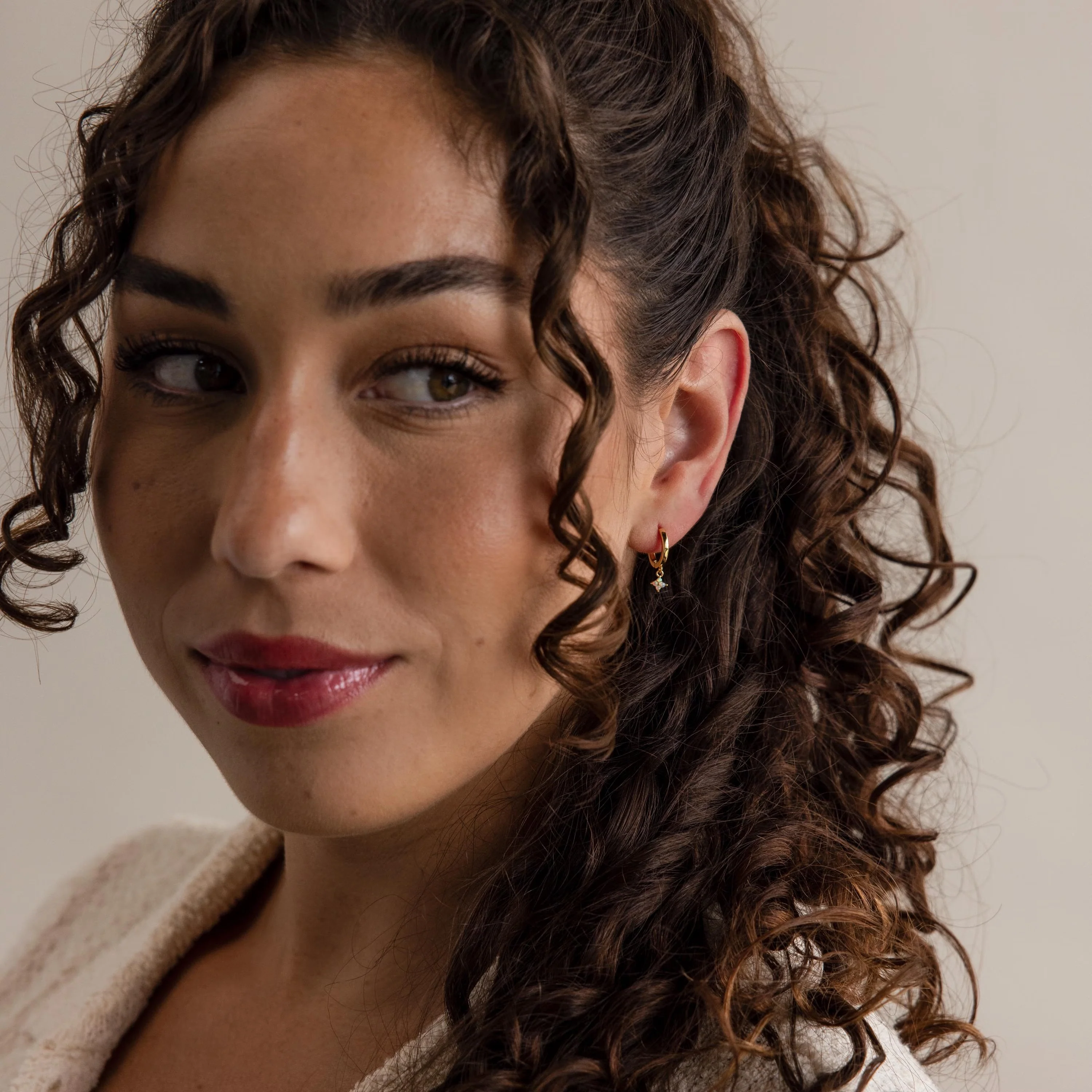 Ivy Birthstone Hoops - Image 4