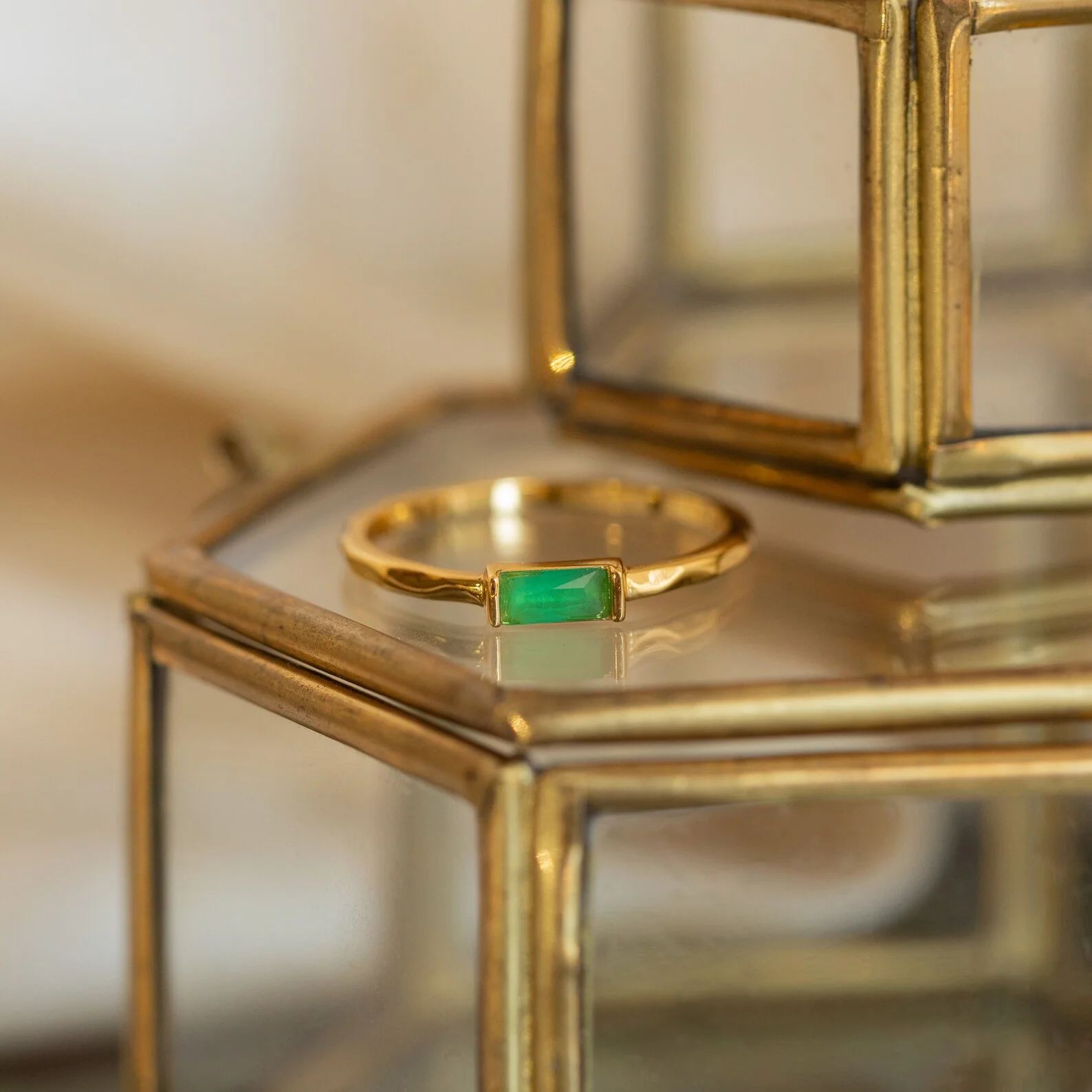 Jade Baguette Ring - Image 5