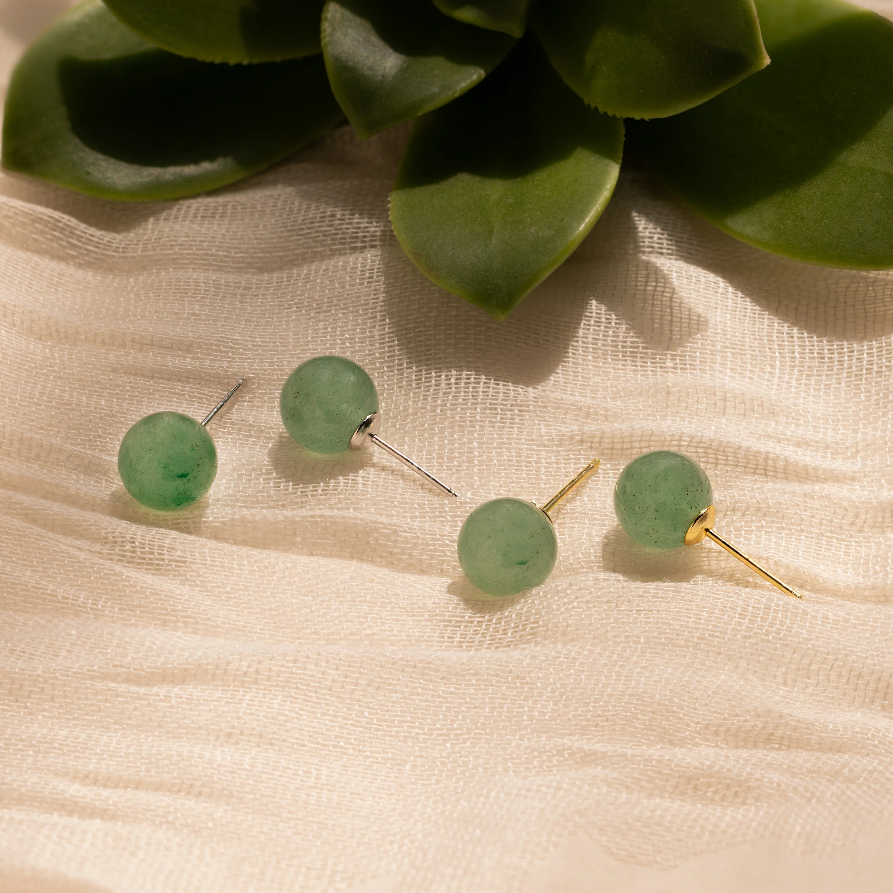 Jade Bead Studs - Image 3