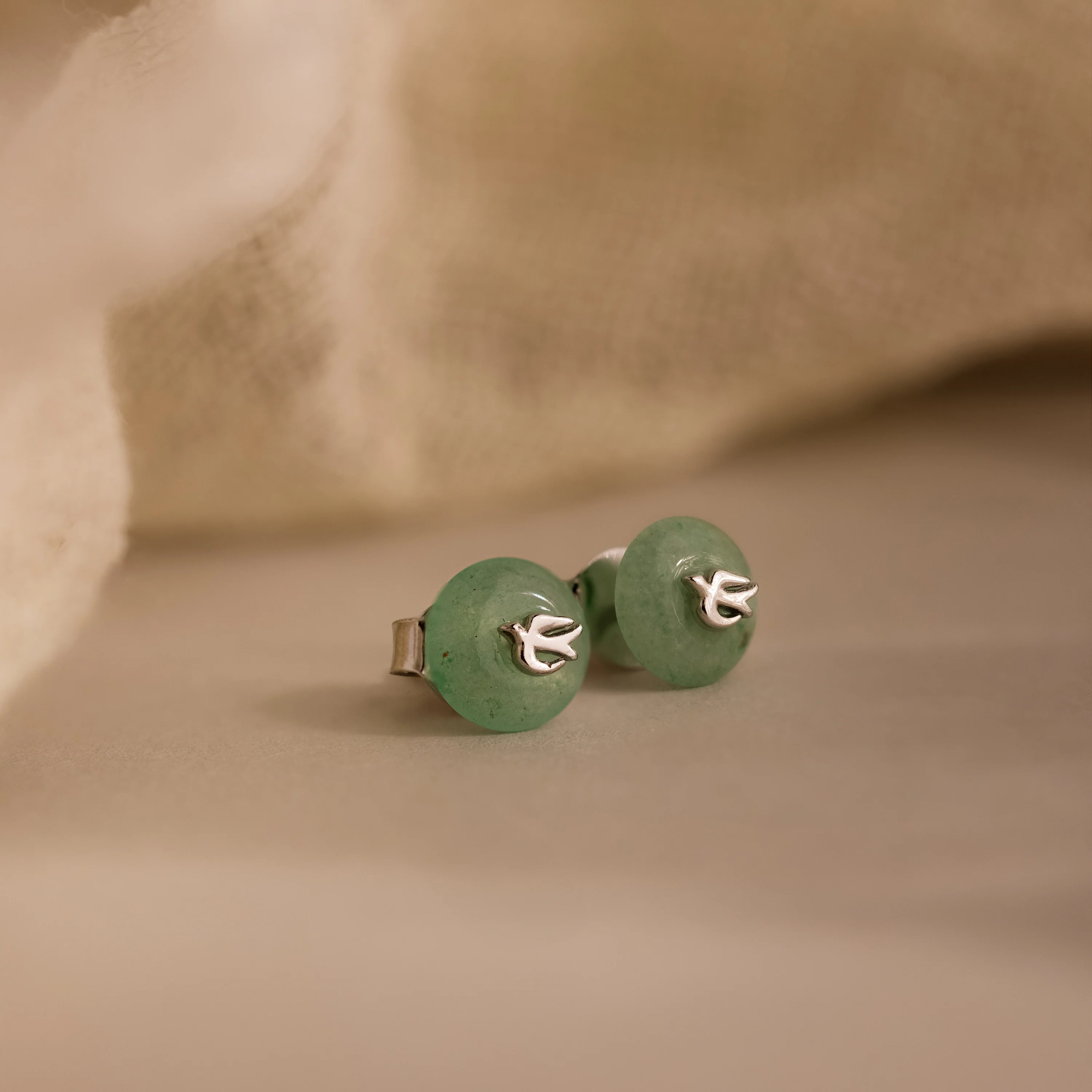 Jade Bird Studs - Image 3