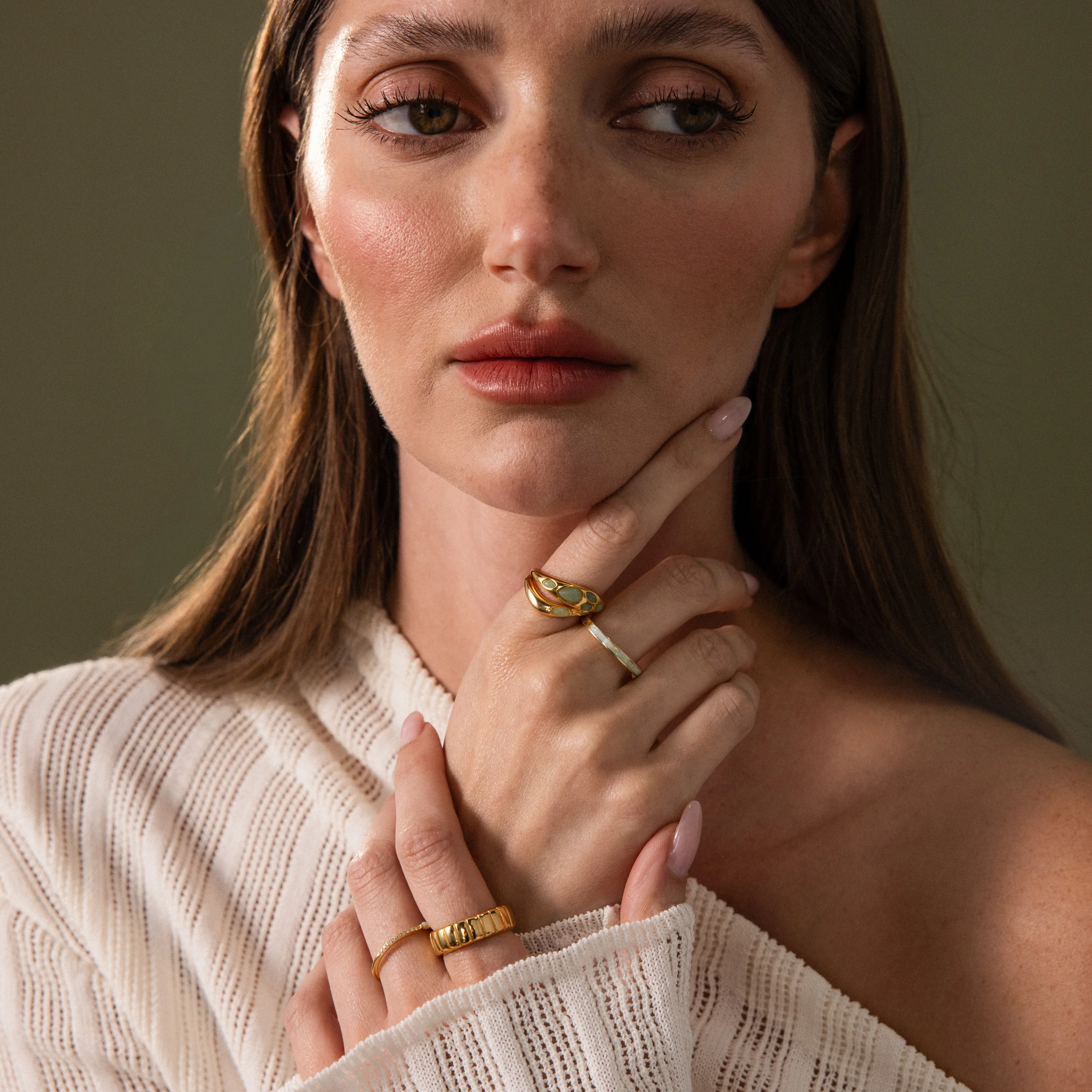 Jade Dewdrop Ring - Image 8