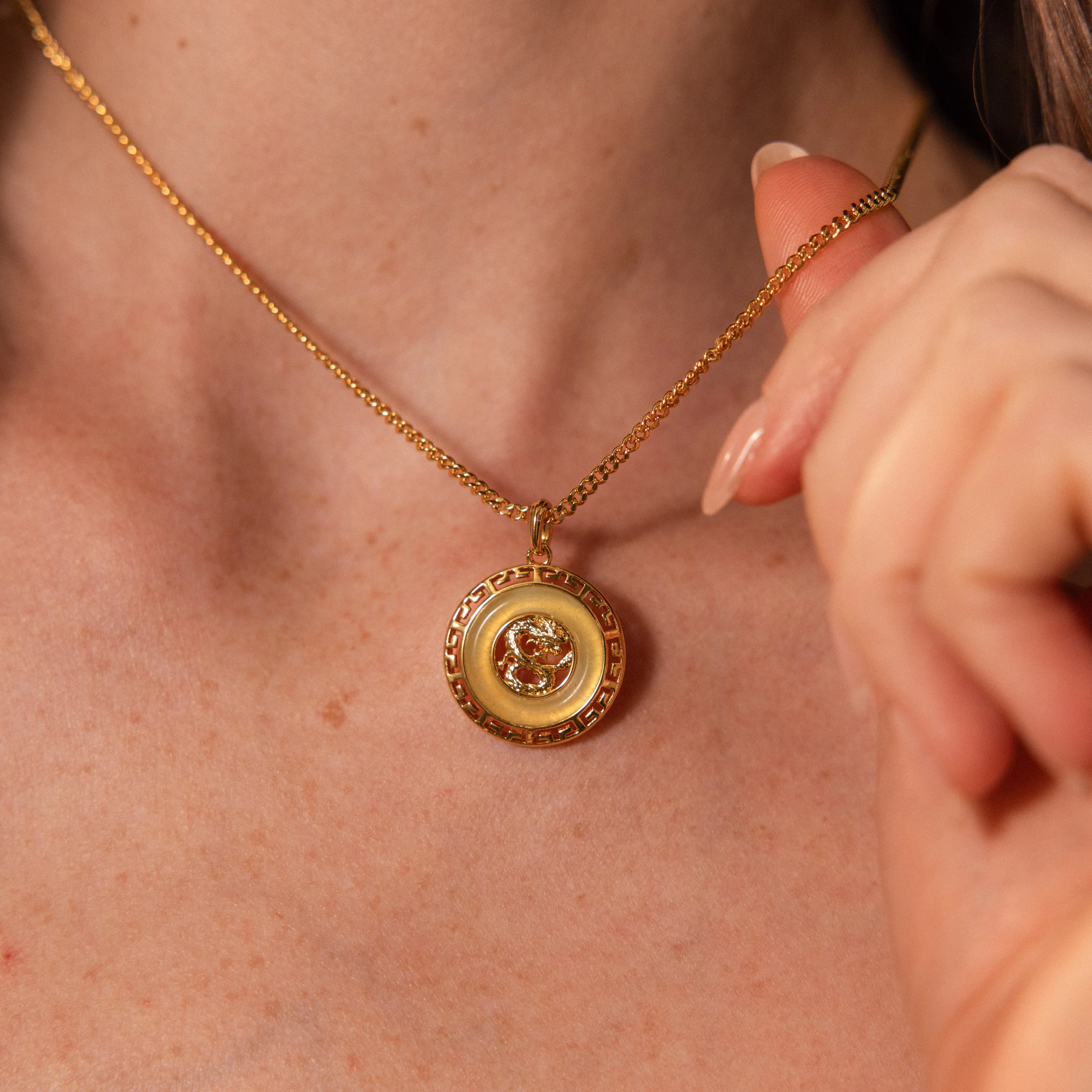 Jade Dragon Fortune Necklace - Image 3
