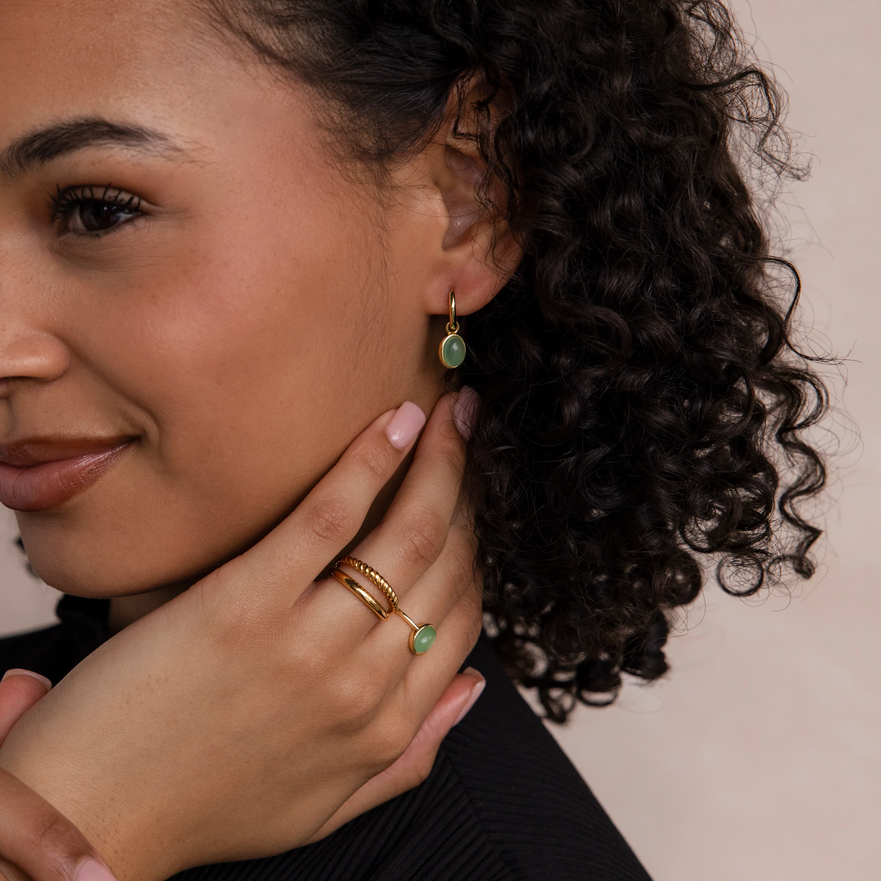 Jade Drop Hoops - Image 8