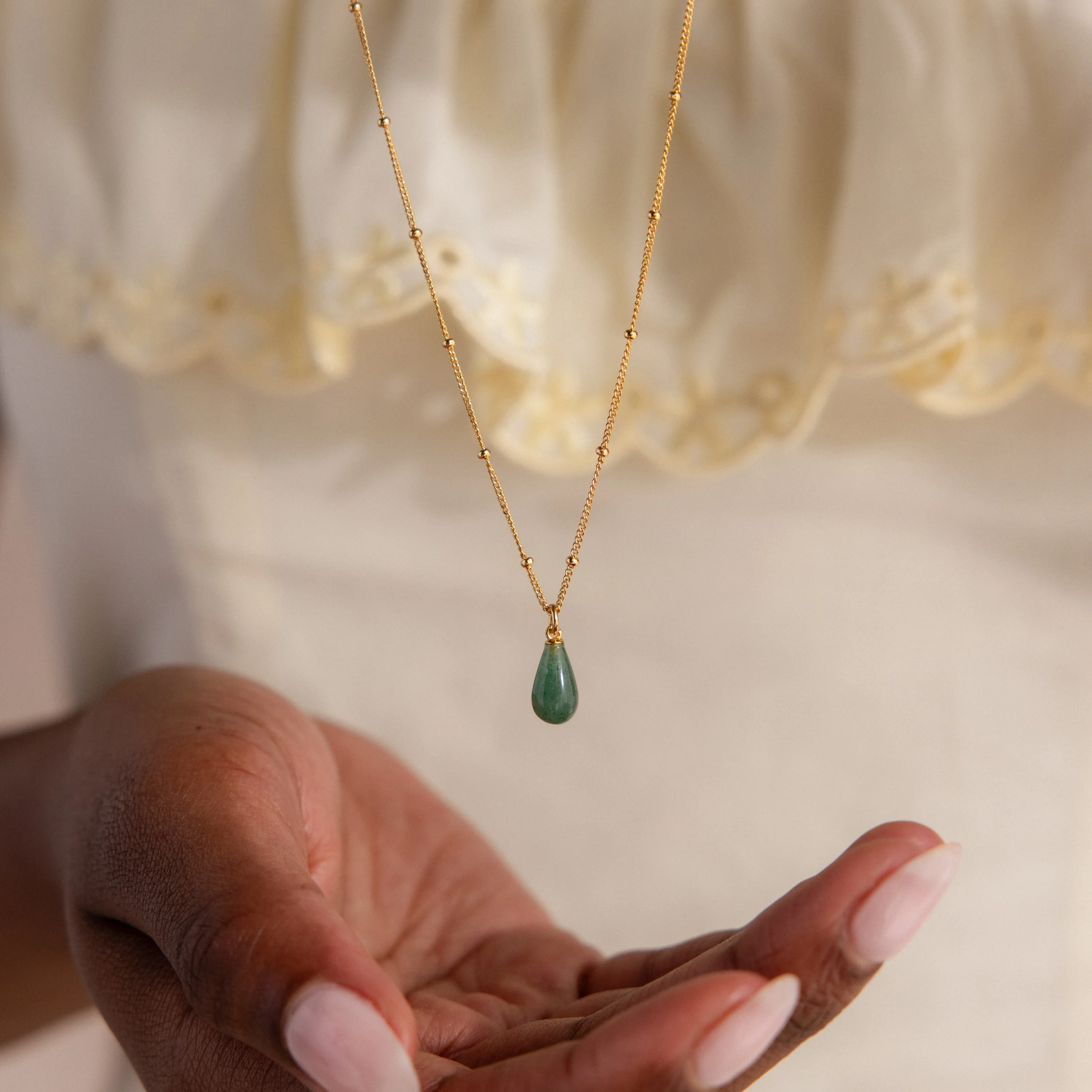 Jade Drop Necklace - Image 7