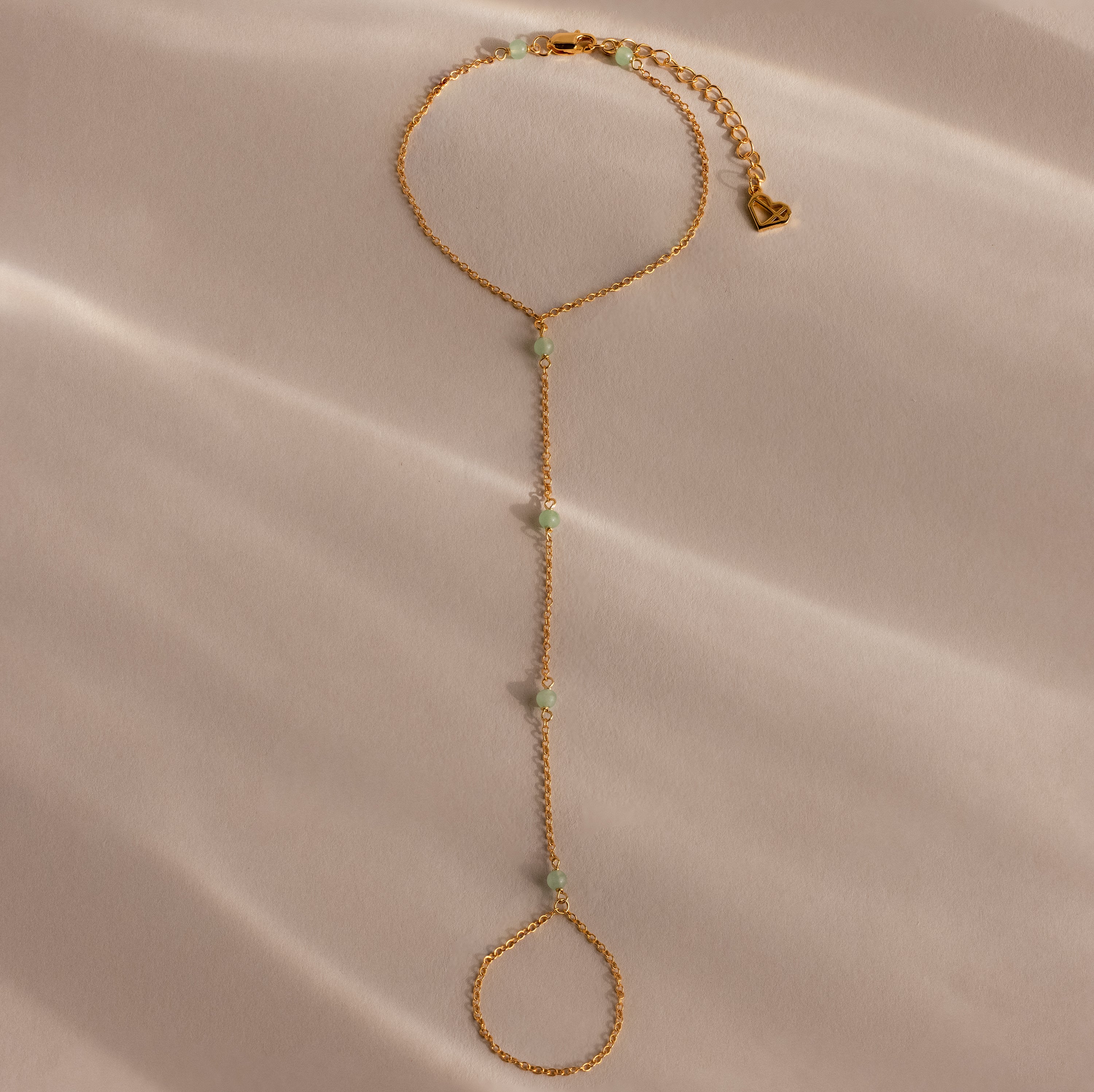 Jade Hand Chain Bracelet - Image 3