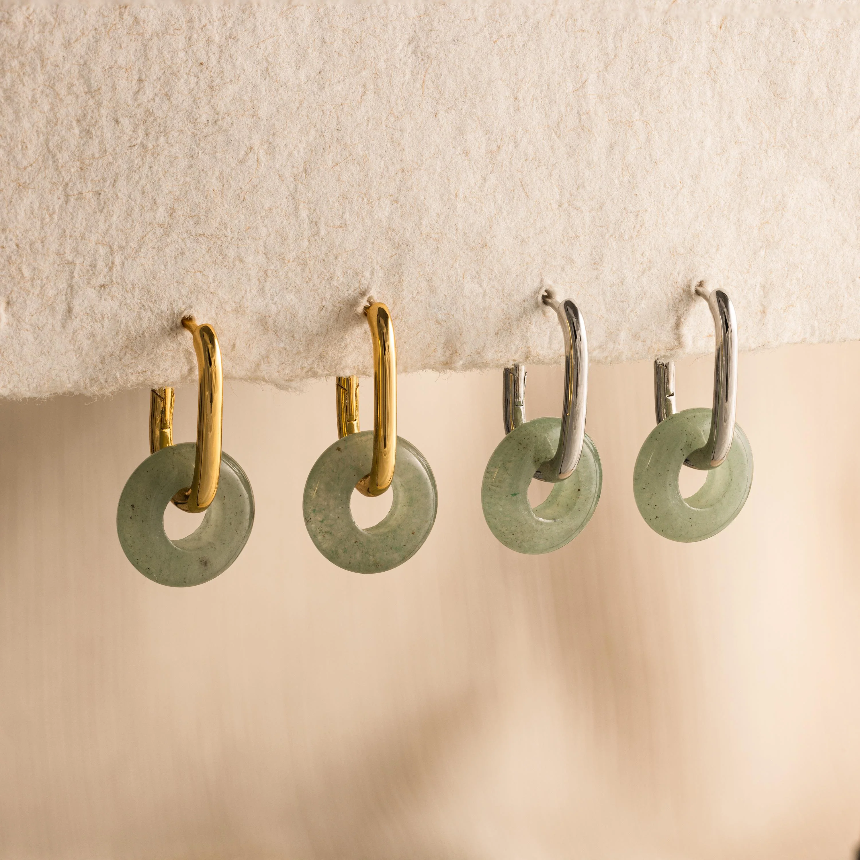 Jade Link Hoops - Image 3