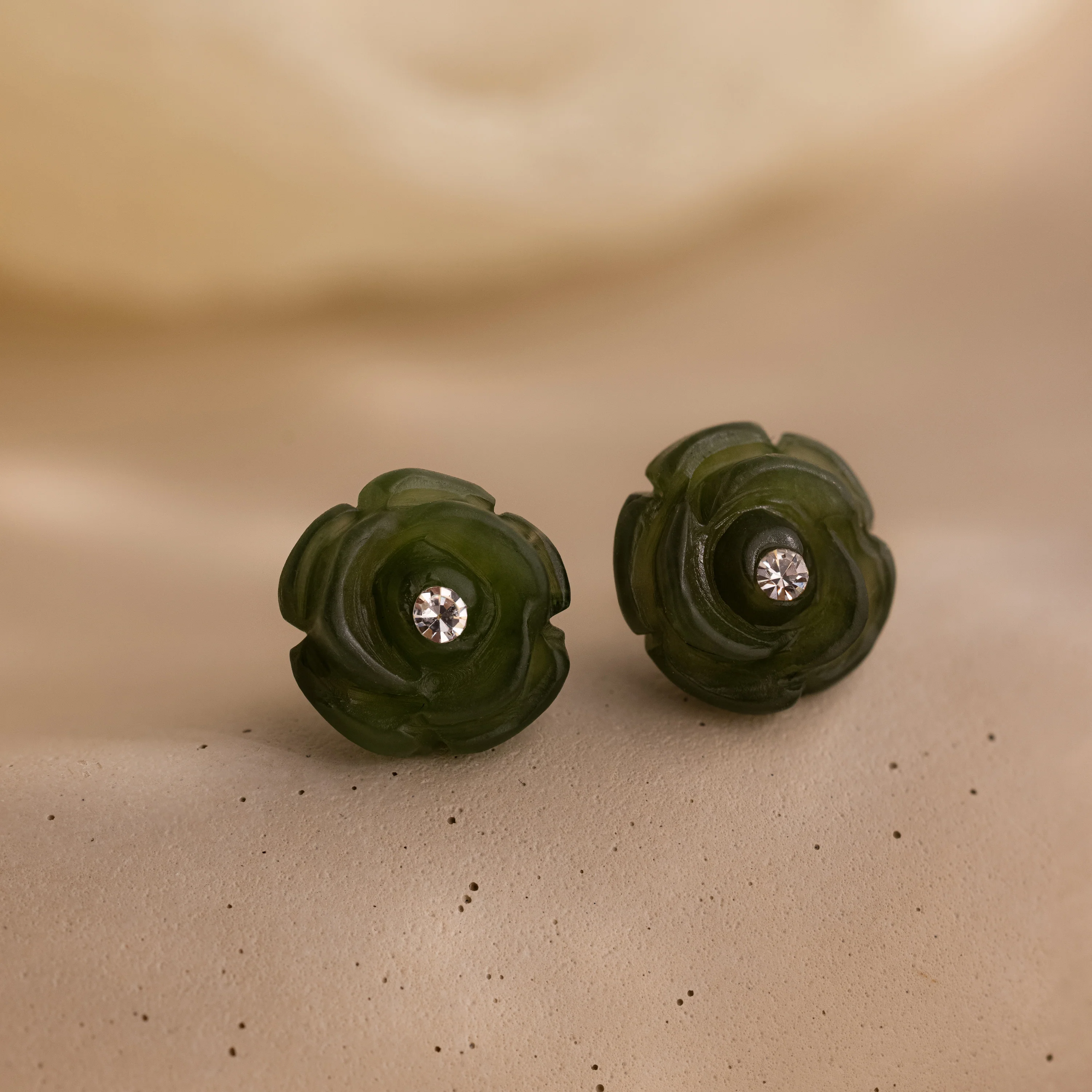 Jade Rose Studs - Image 7