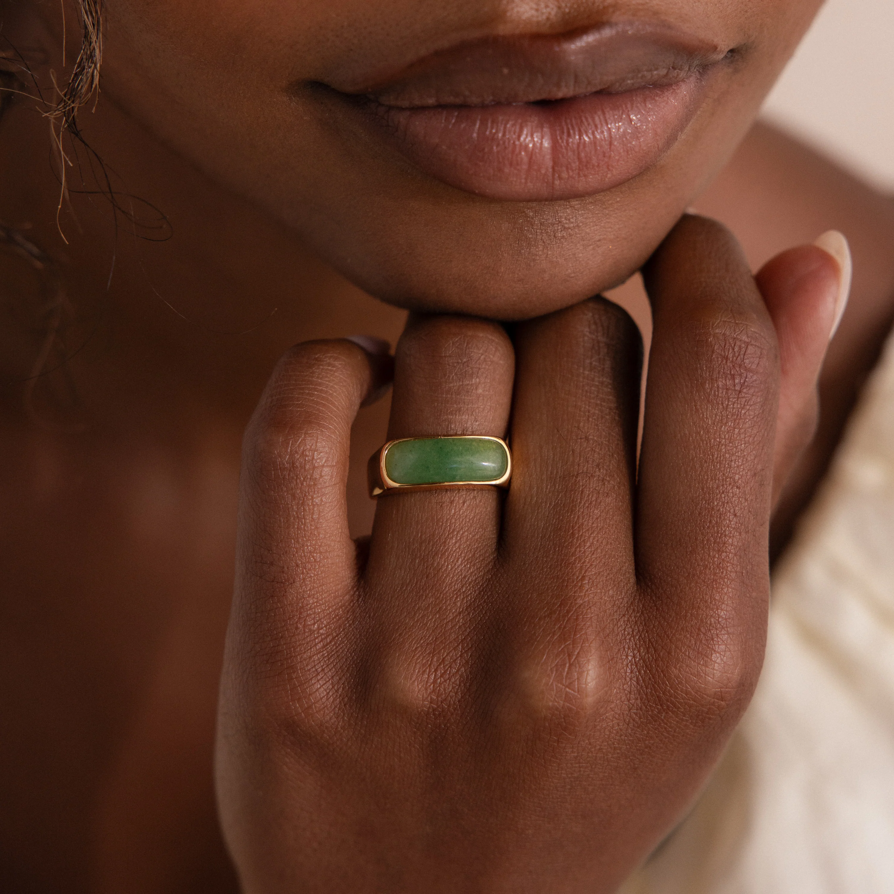 Jade Signet Ring - Image 2