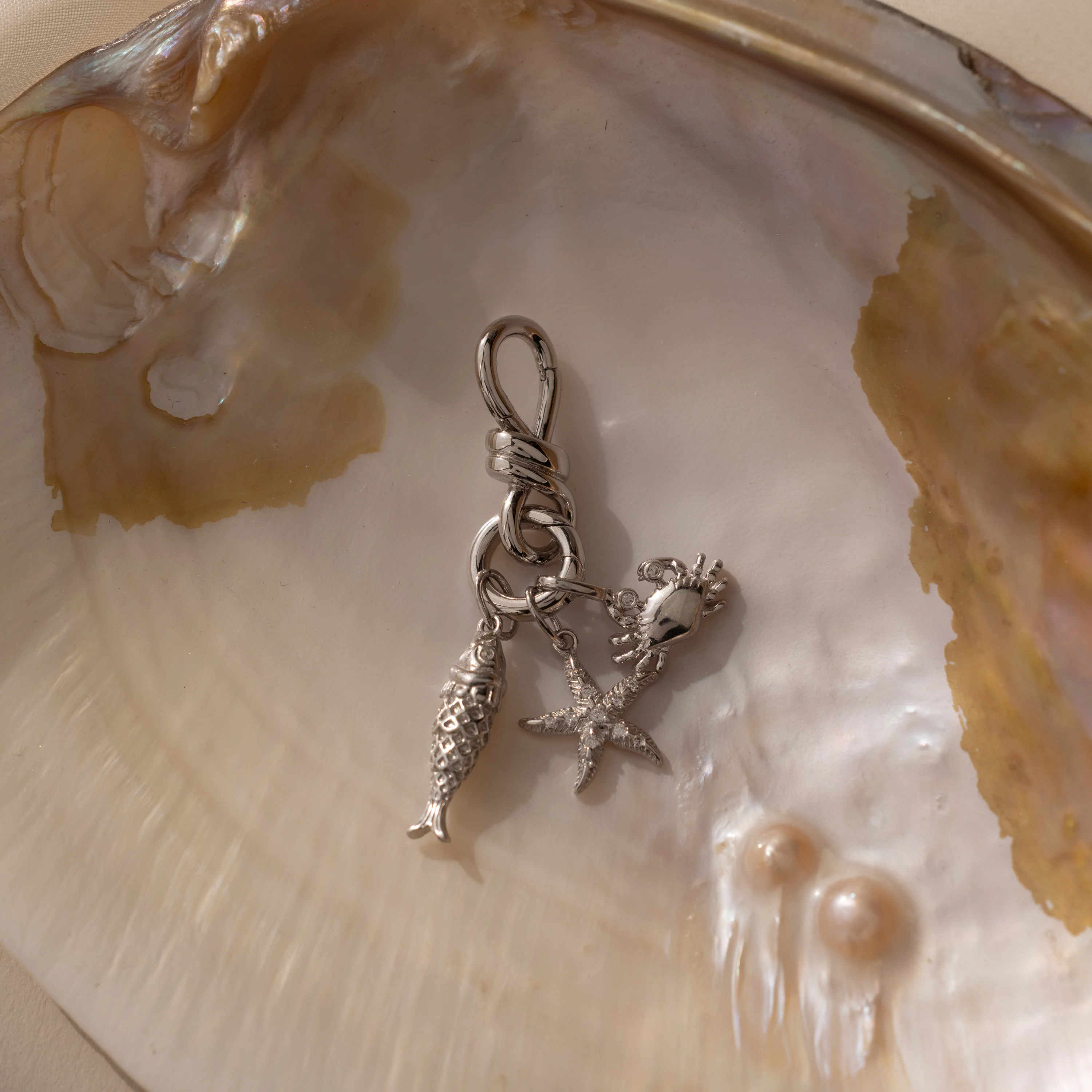 Knot Charm Clasp in Silver - Image 3