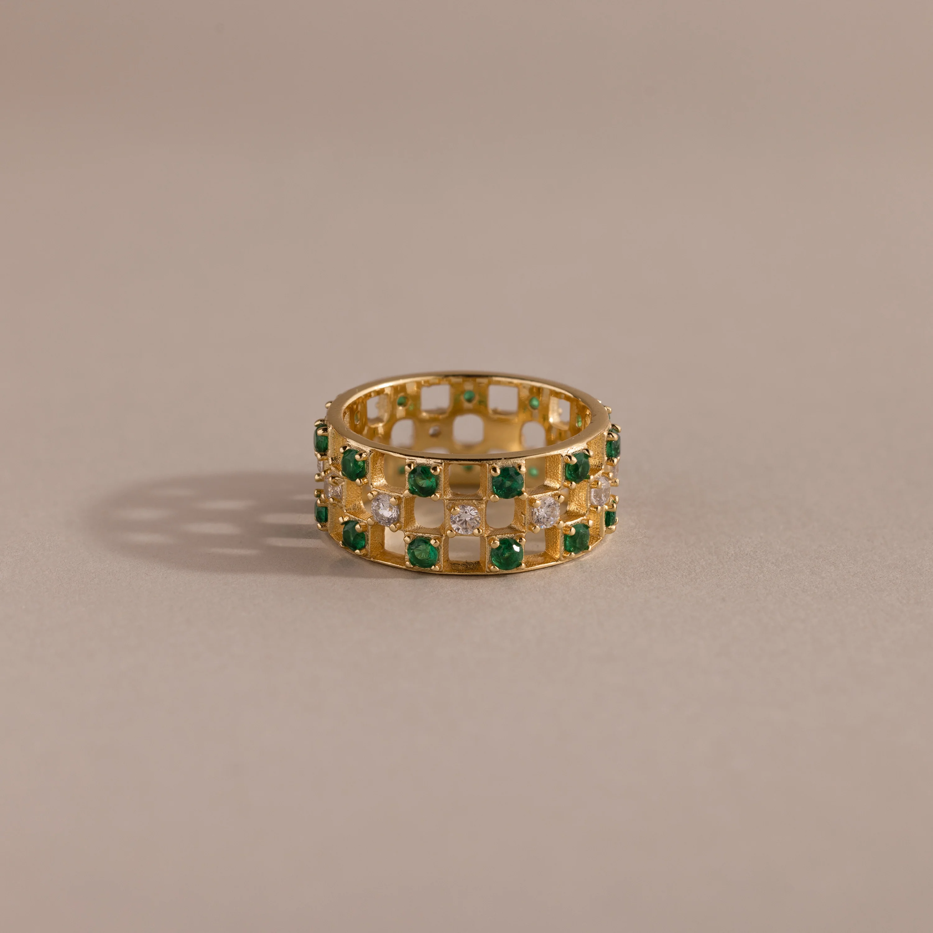 Lace Checkered Ring - Image 5
