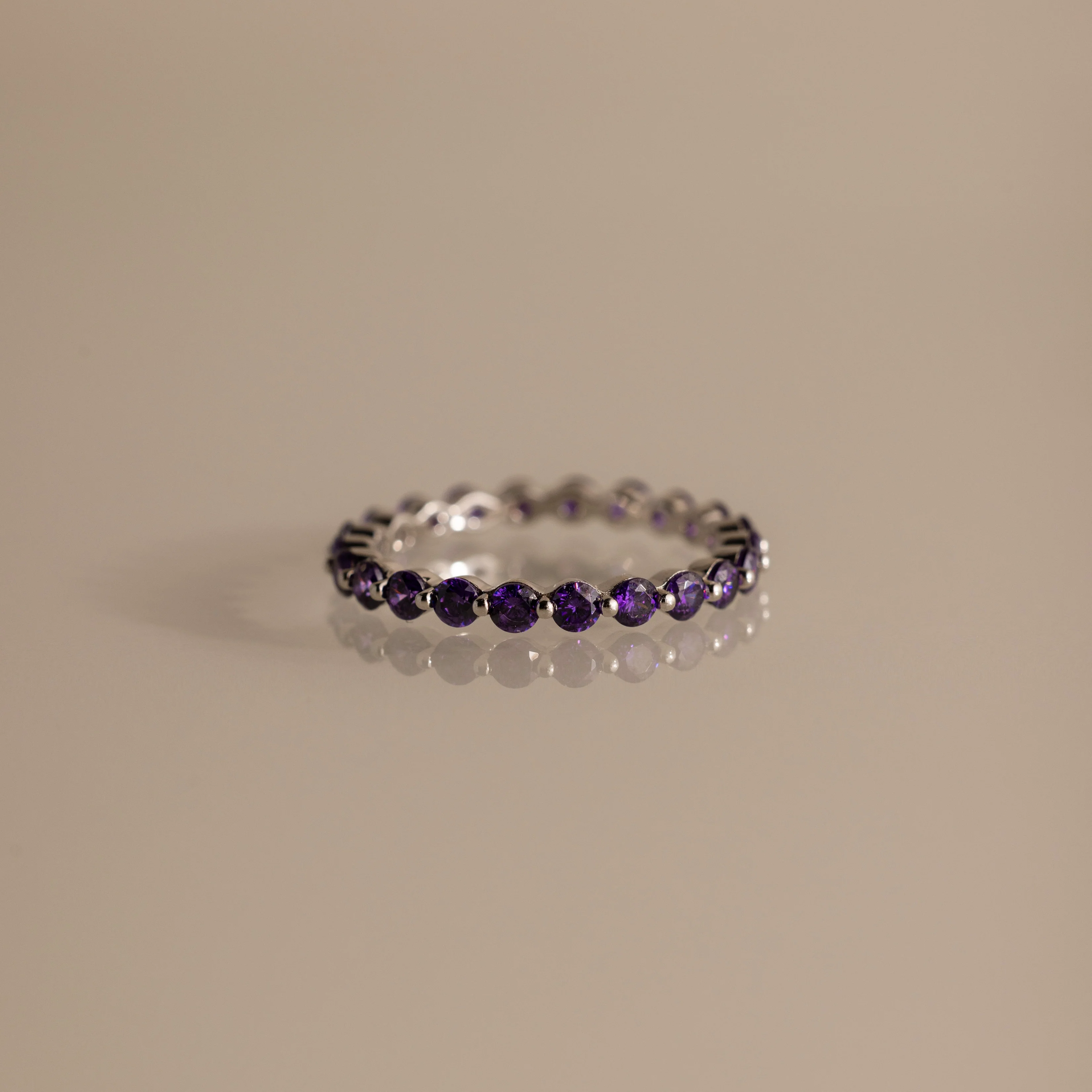 Lace Eternity Amethyst Ring - Image 3