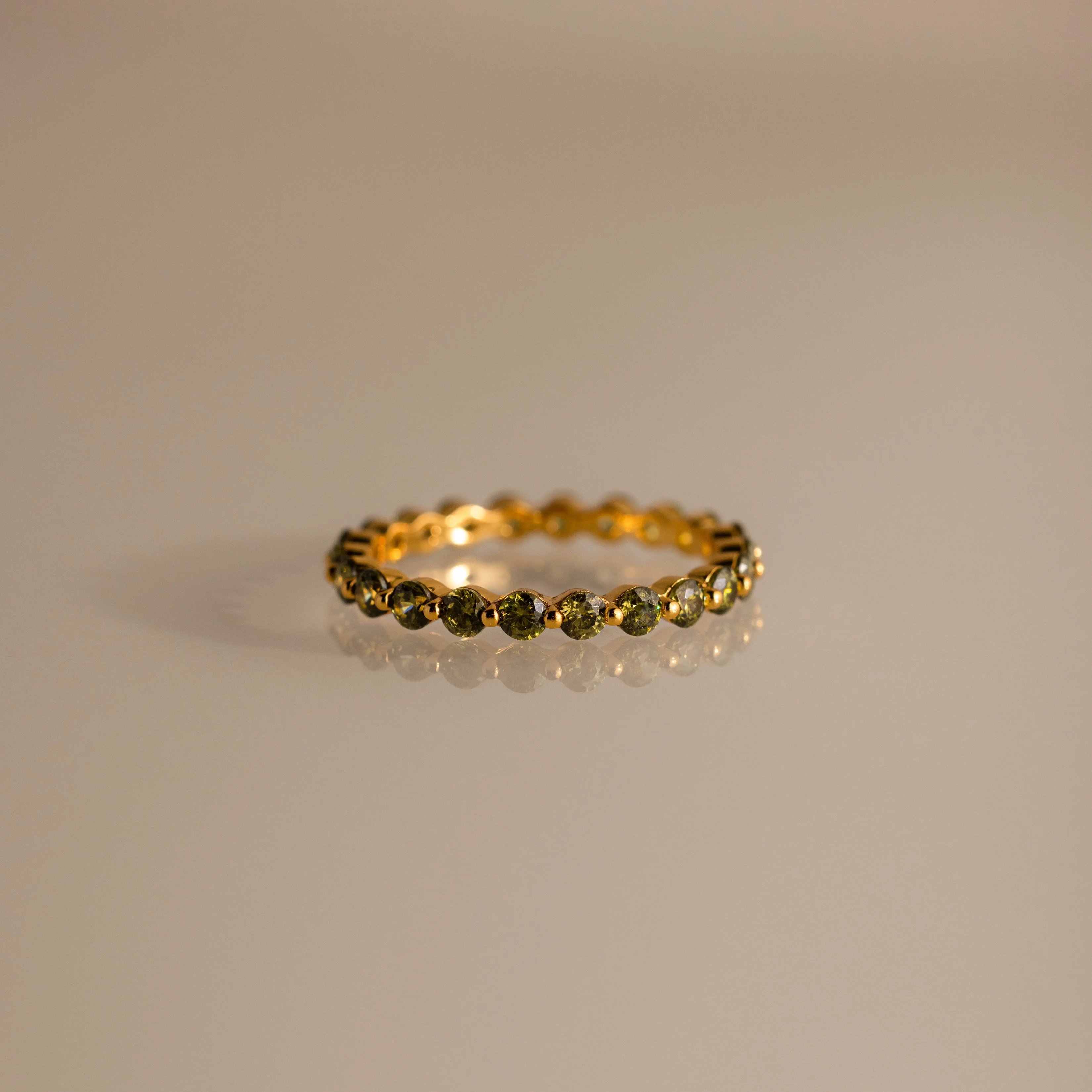 Lace Eternity Birthstone Ring - Image 9