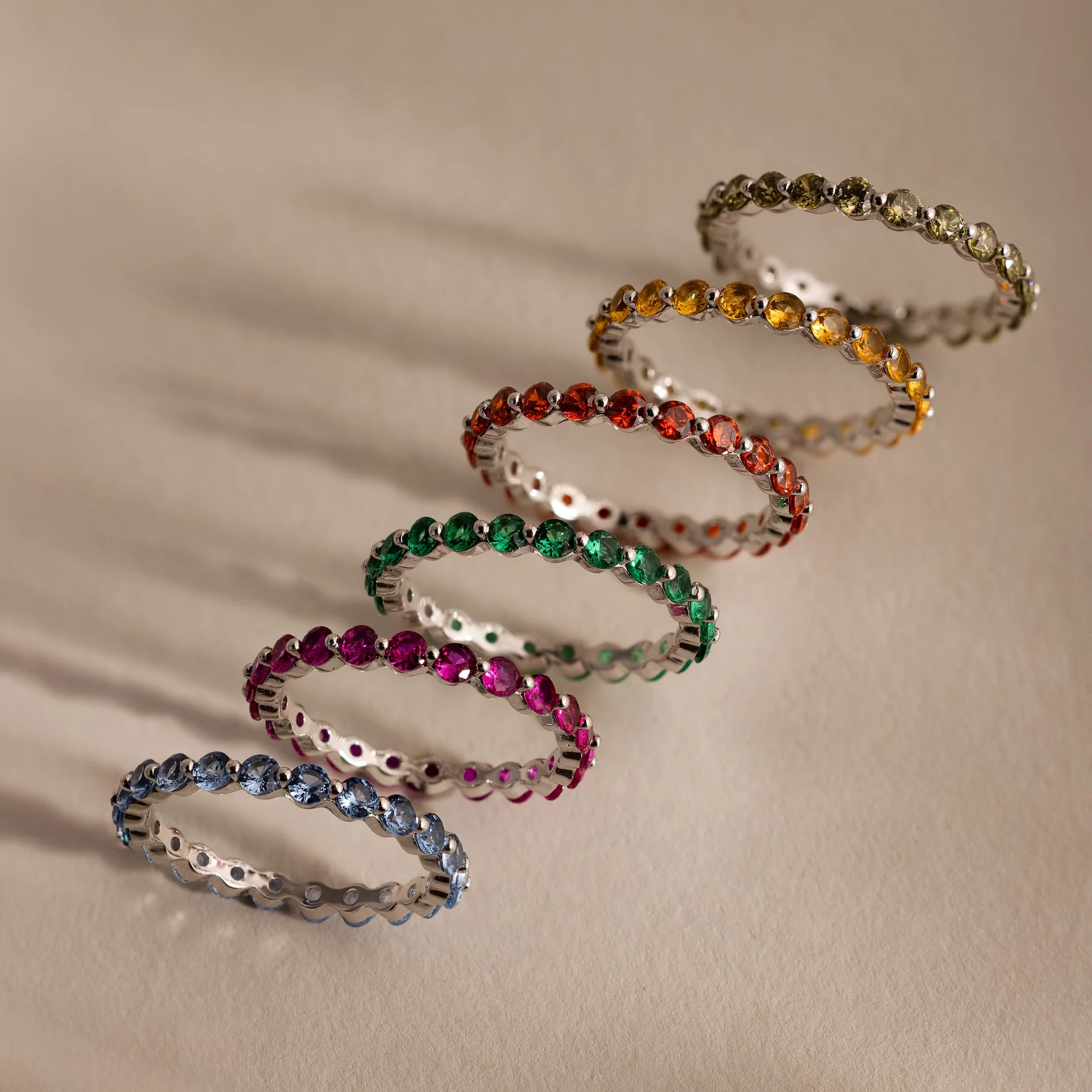 Lace Eternity Emerald Ring - Image 5