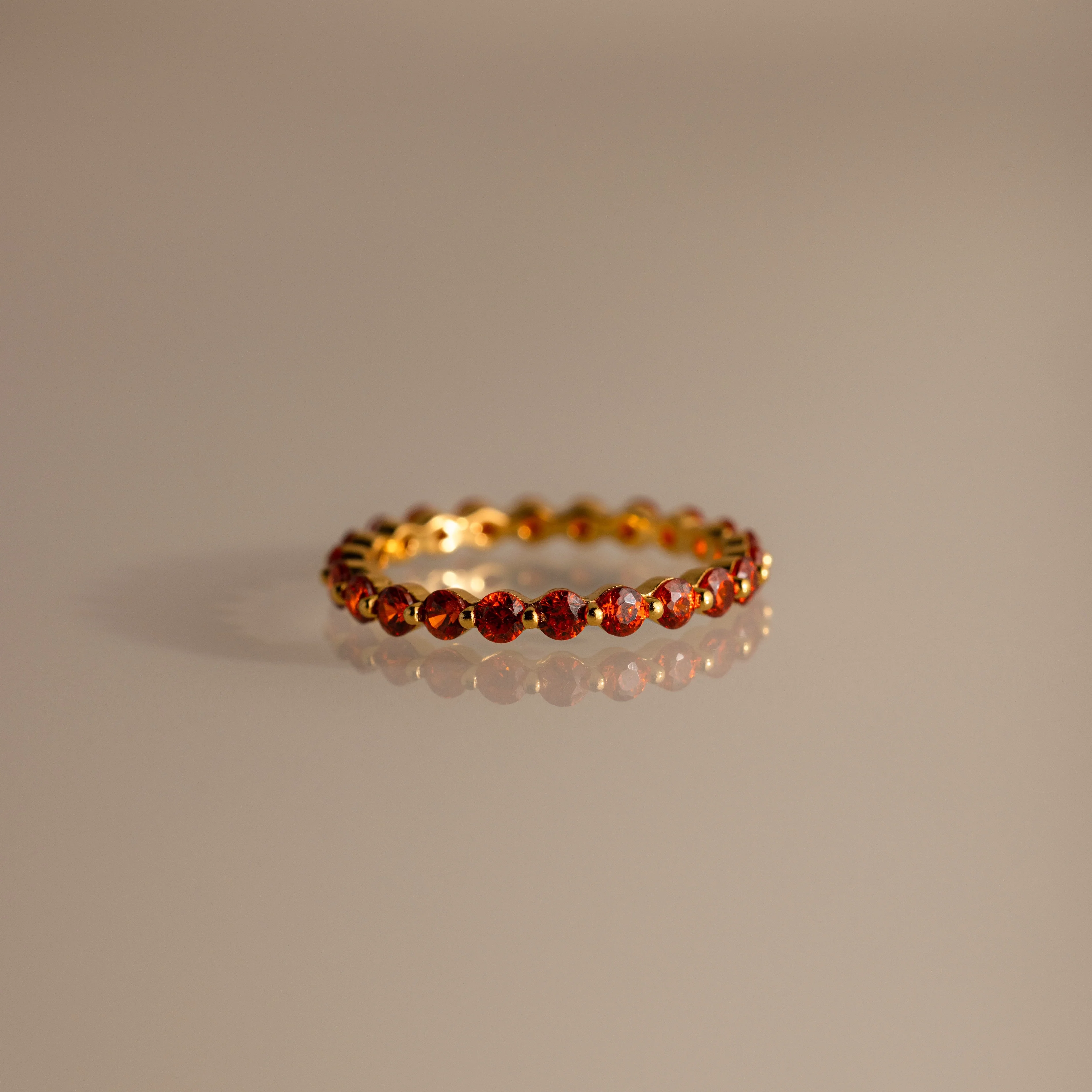 Lace Eternity Birthstone Ring - Image 12