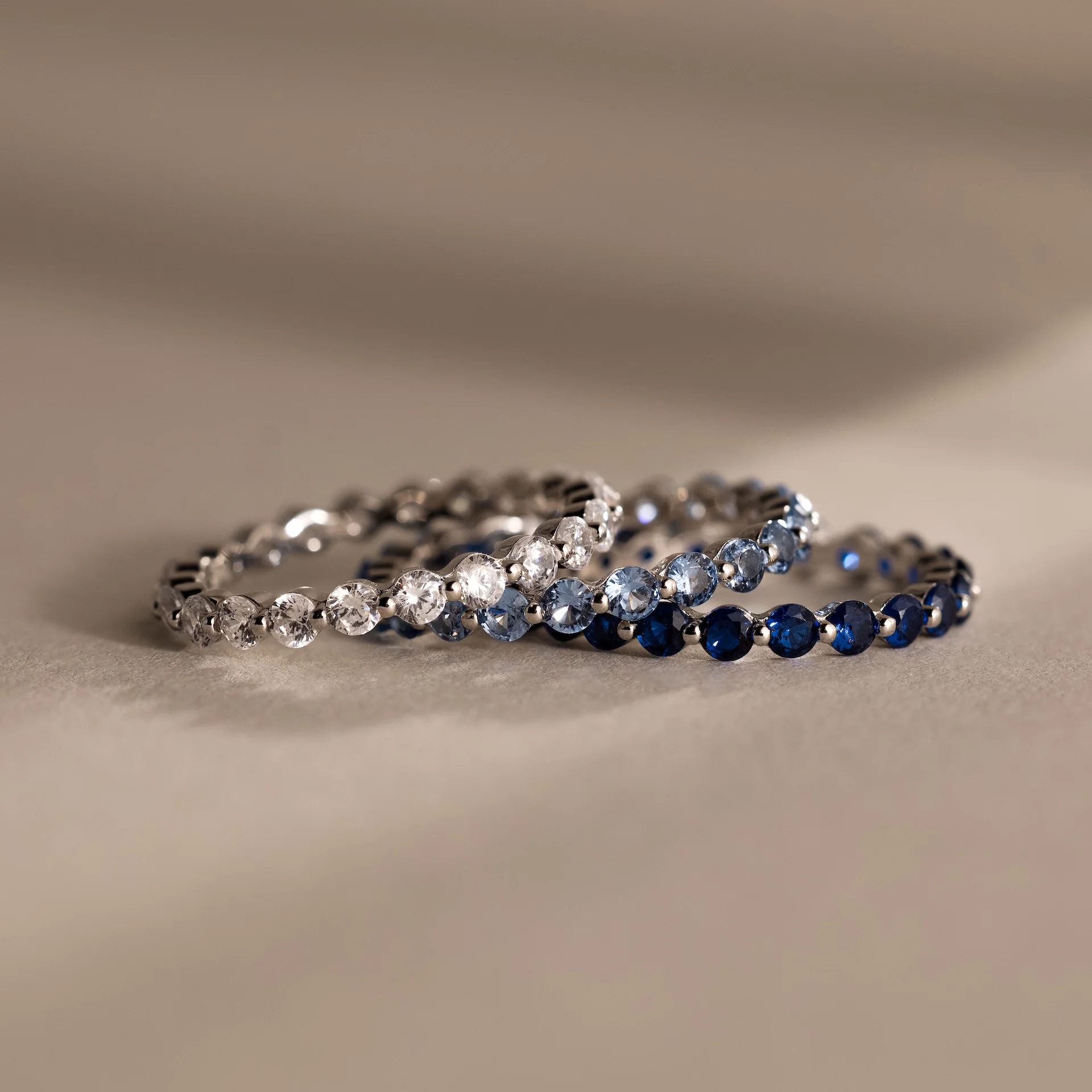 Lace Eternity Sapphire Ring - Image 5