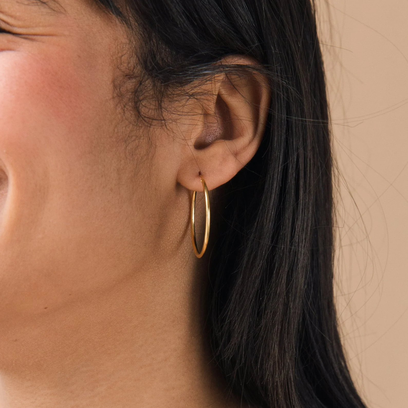 Large Thin Hoops - Image 8