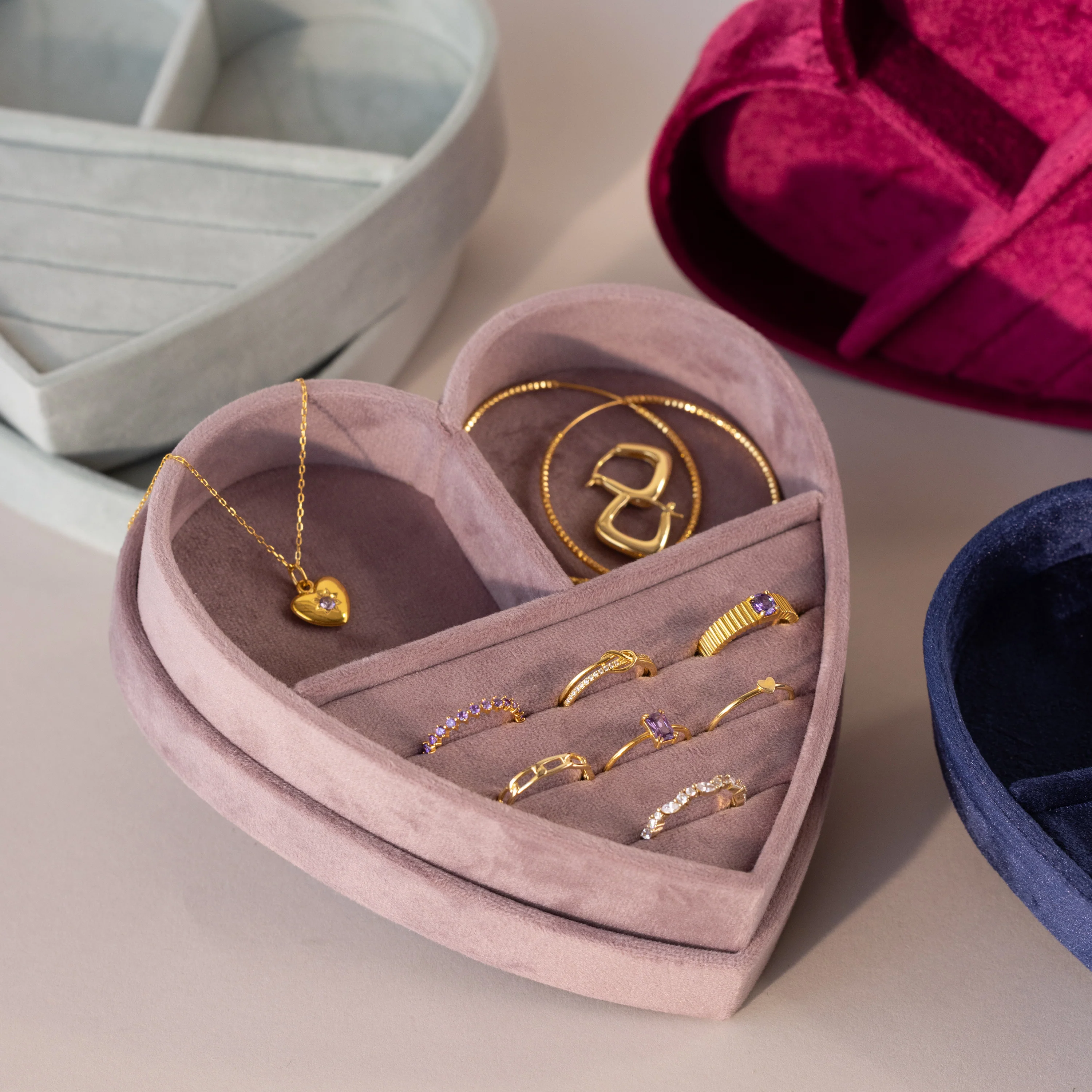 Lavender Large Heart Box - Image 4