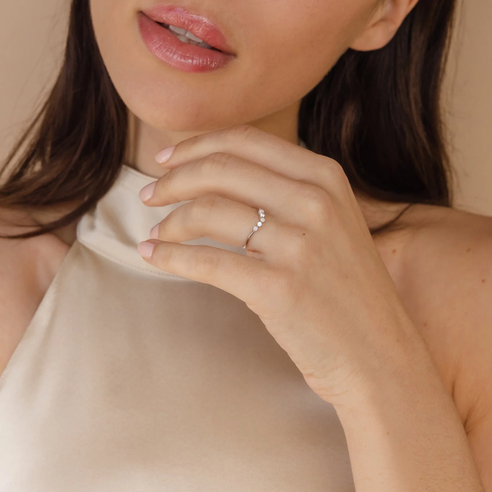 Layla Opal Diamond Ring - Image 6