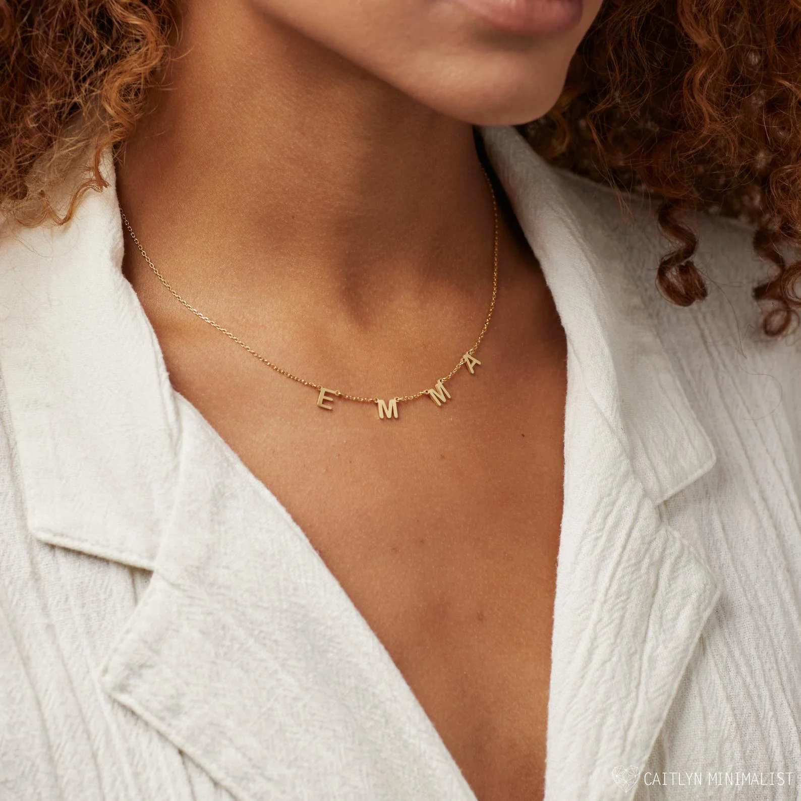 Custom Letter Necklace - Image 5
