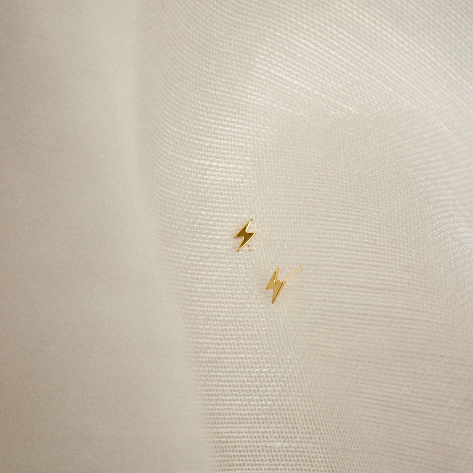 Lightning Bolt Studs in 18K Gold - Image 3