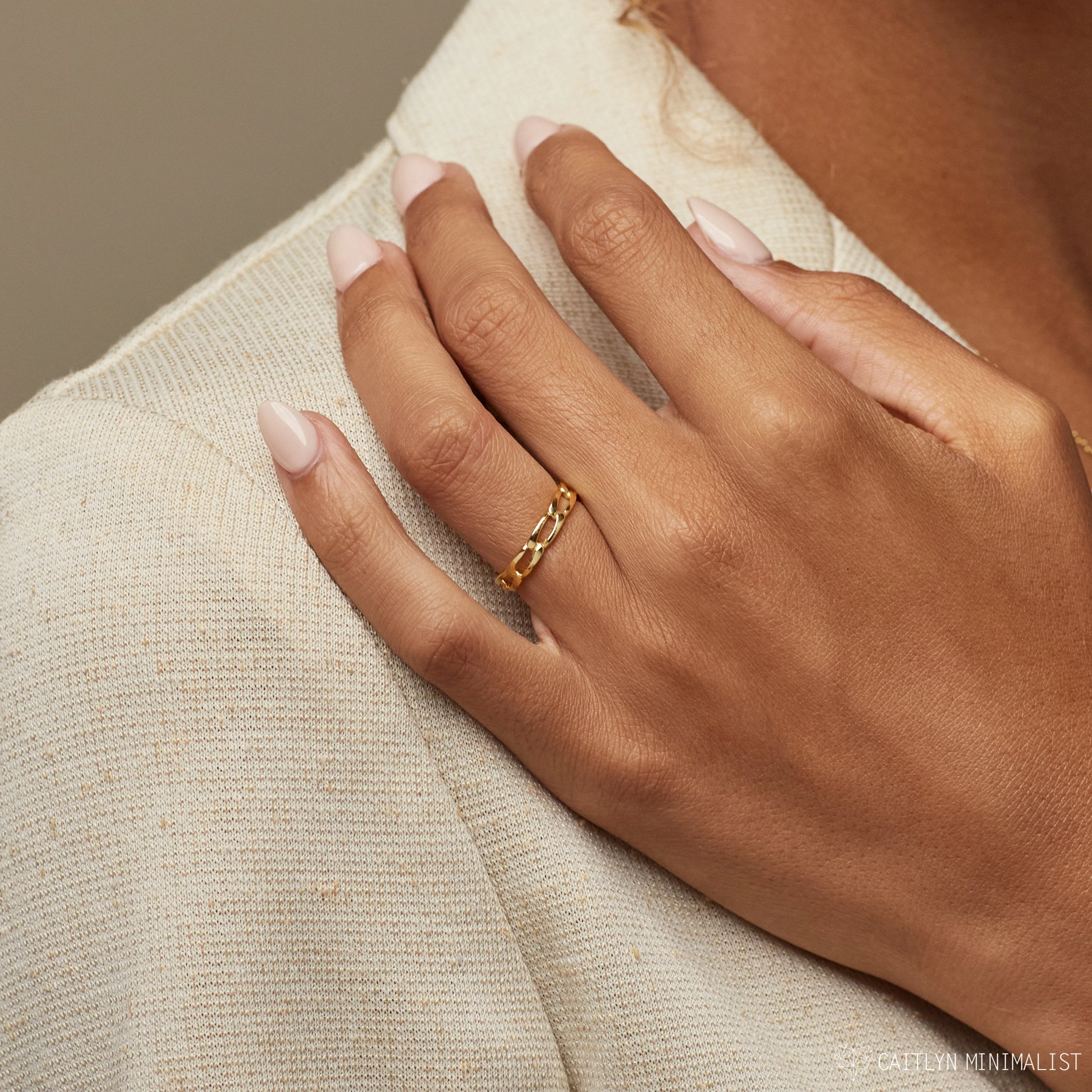 Link Ring in Silver - Image 3