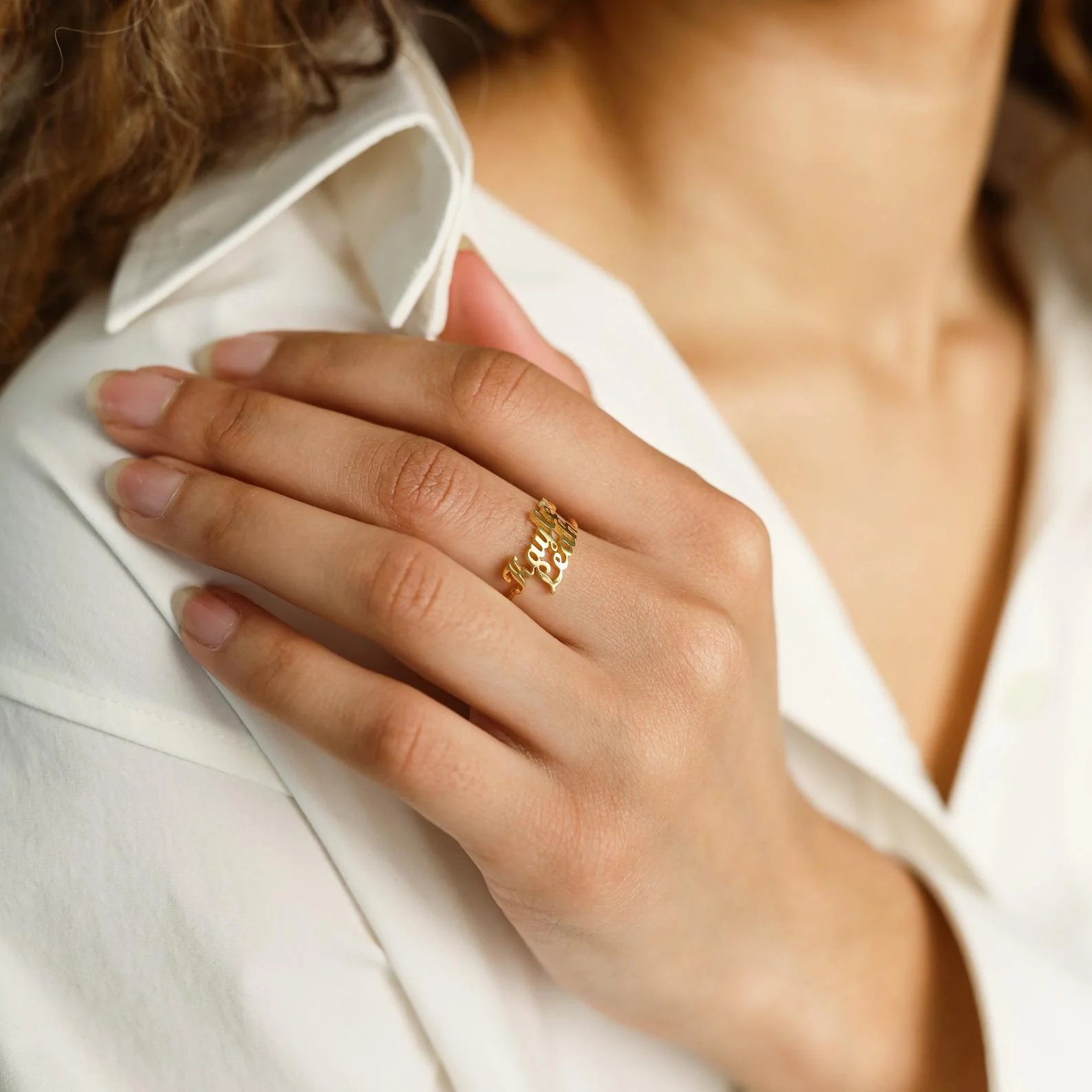 London Duo Name Ring - Image 6