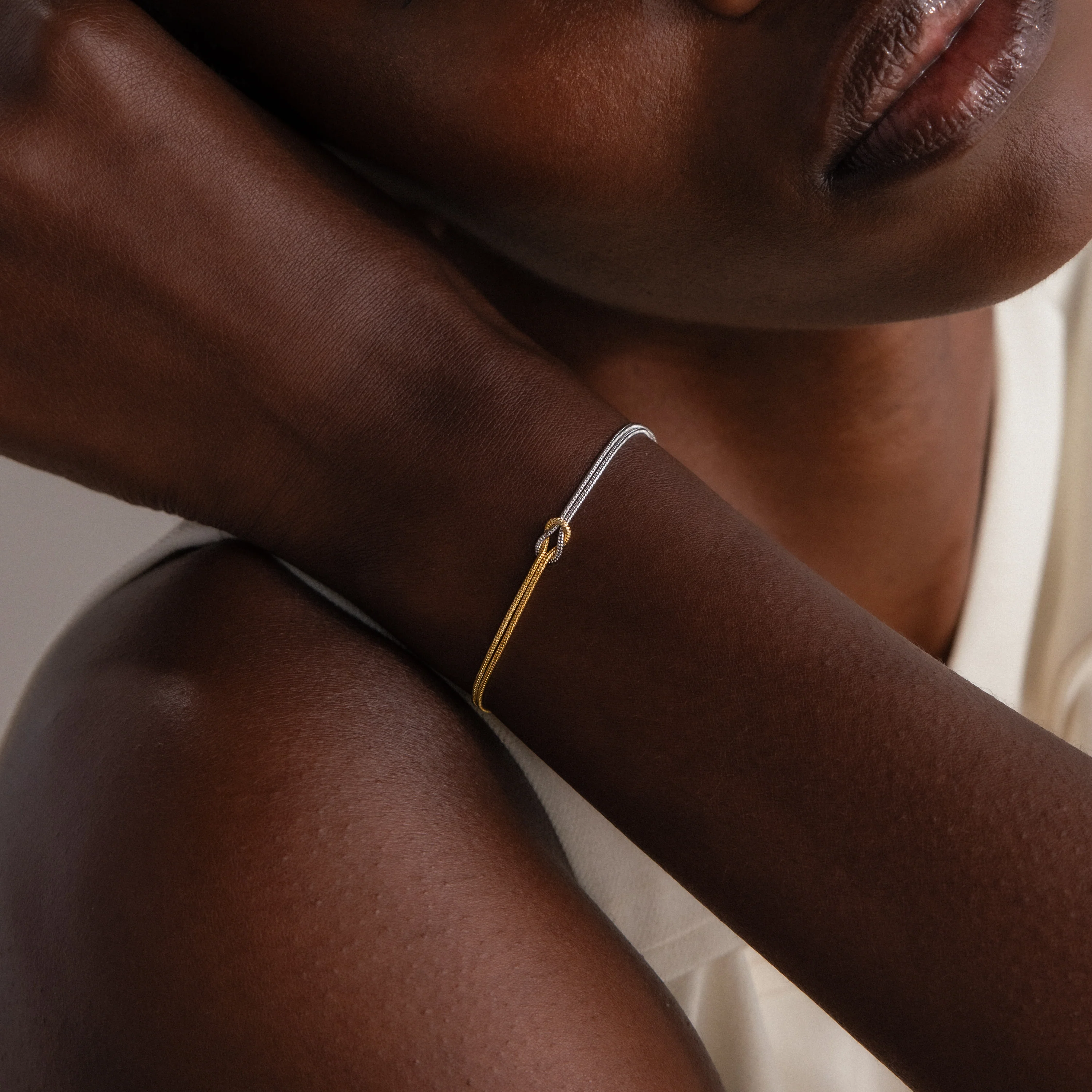 Love Knot Bracelet in Mixed Metal - Image 2