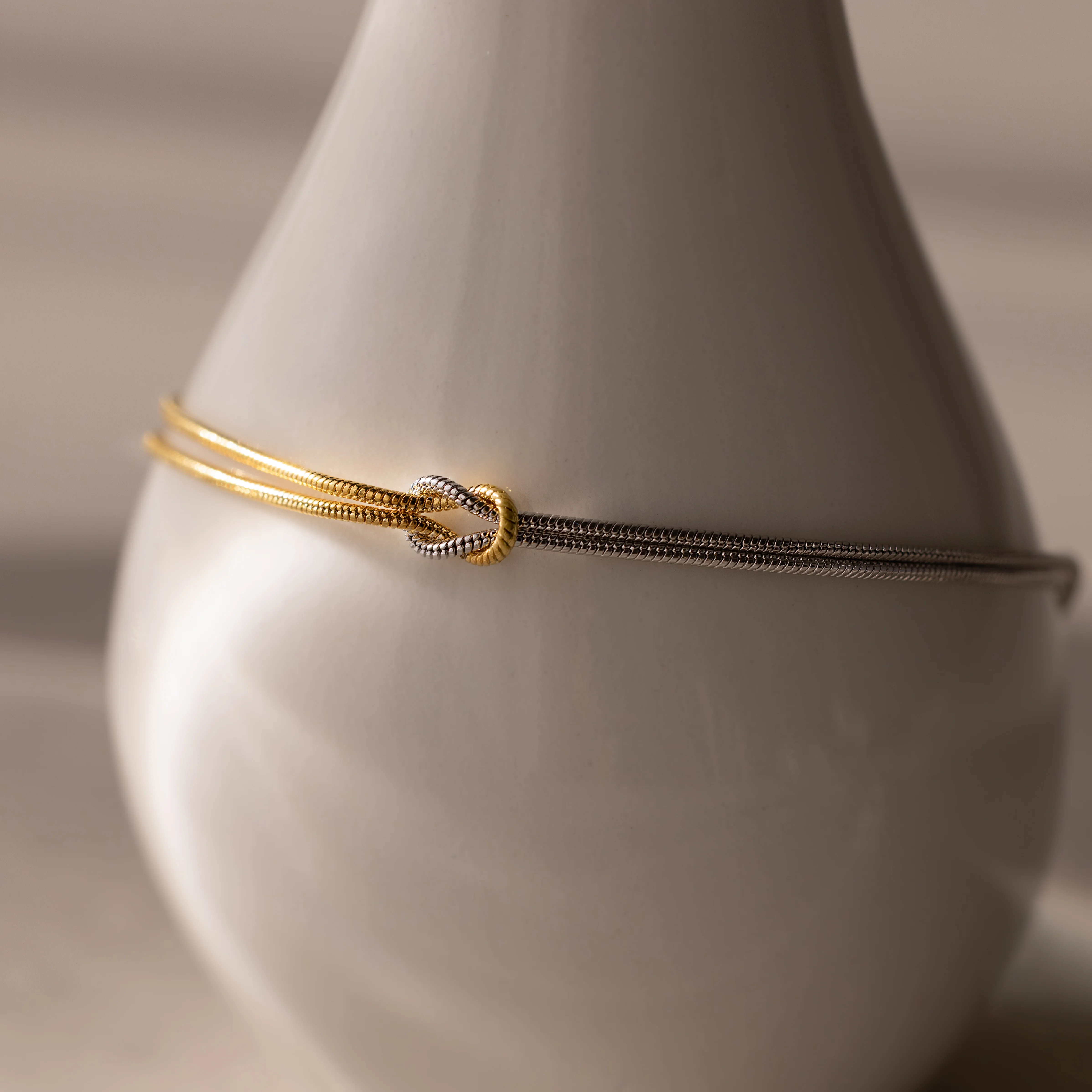 Love Knot Bracelet in Mixed Metal - Image 5