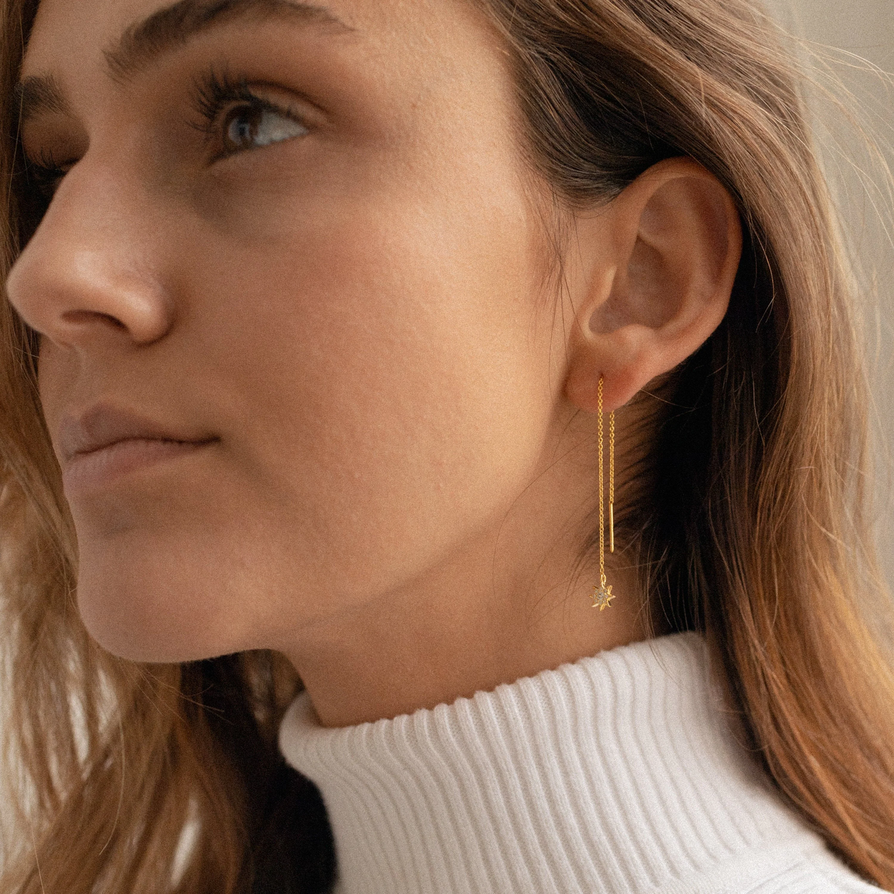 Lux Threader Earrings - Image 3