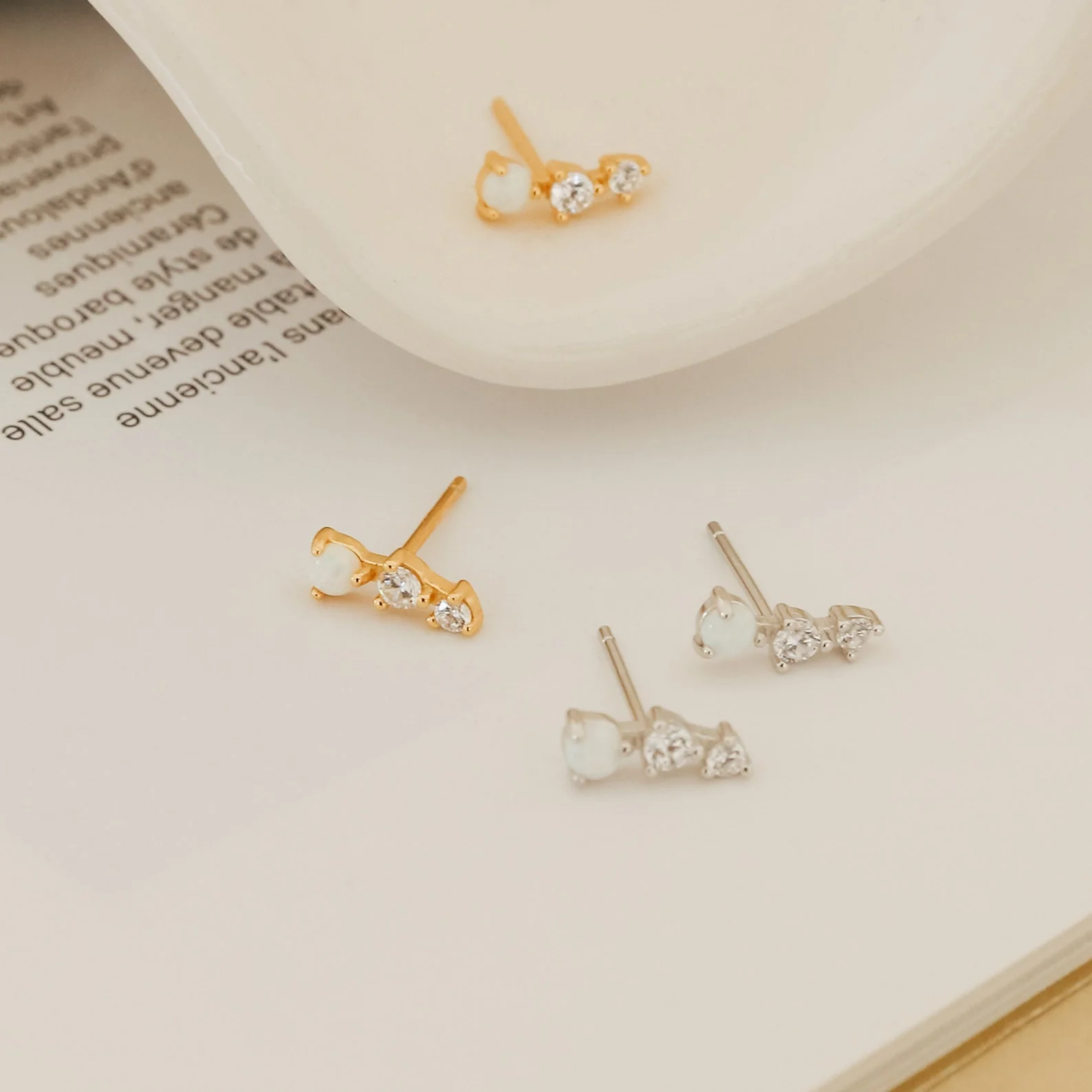 Maeve Opal Studs - Image 3