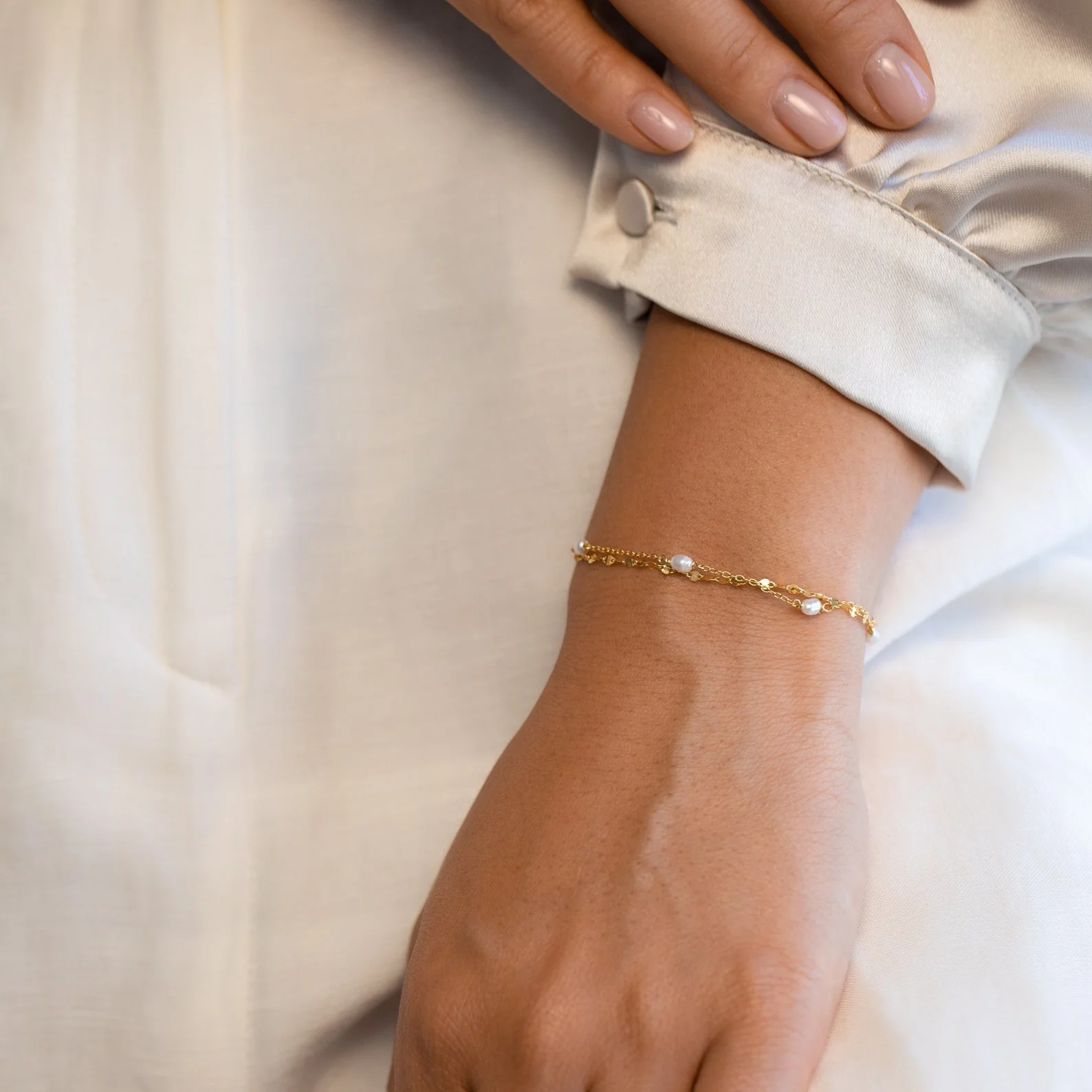 Magnolia Pearl Wrap Bracelet - Image 2