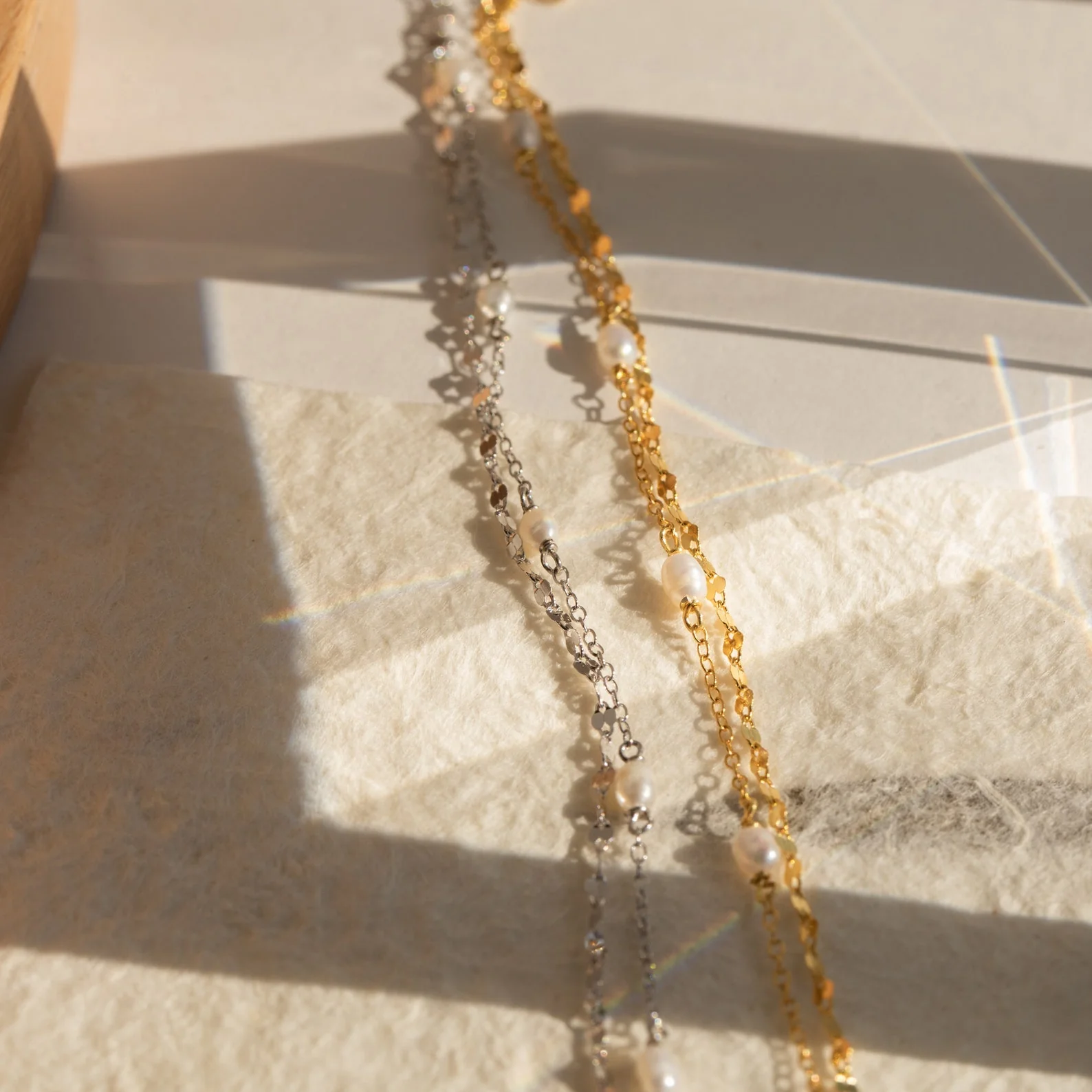 Magnolia Pearl Wrap Bracelet in Silver - Image 5