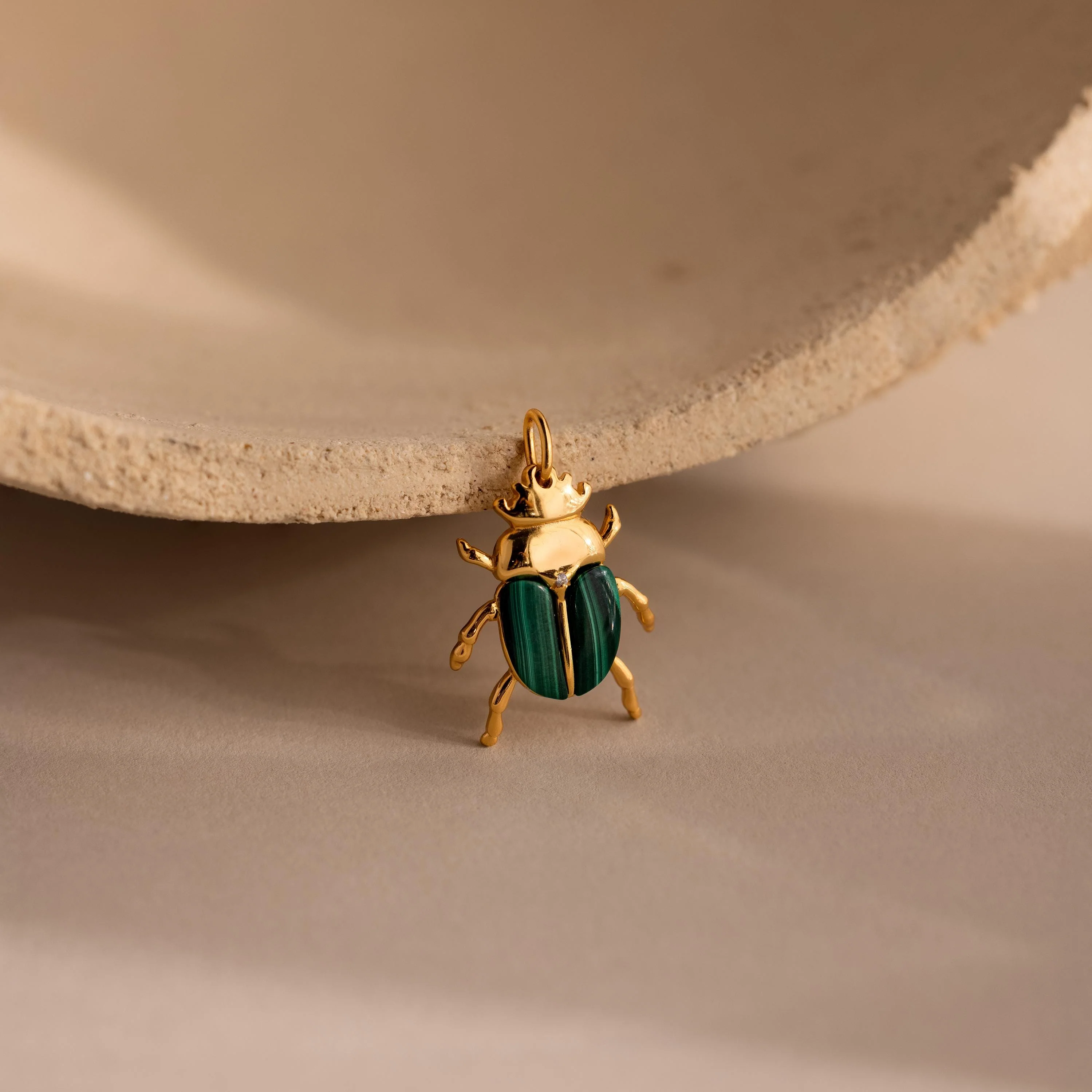 Malachite Beetle Charm