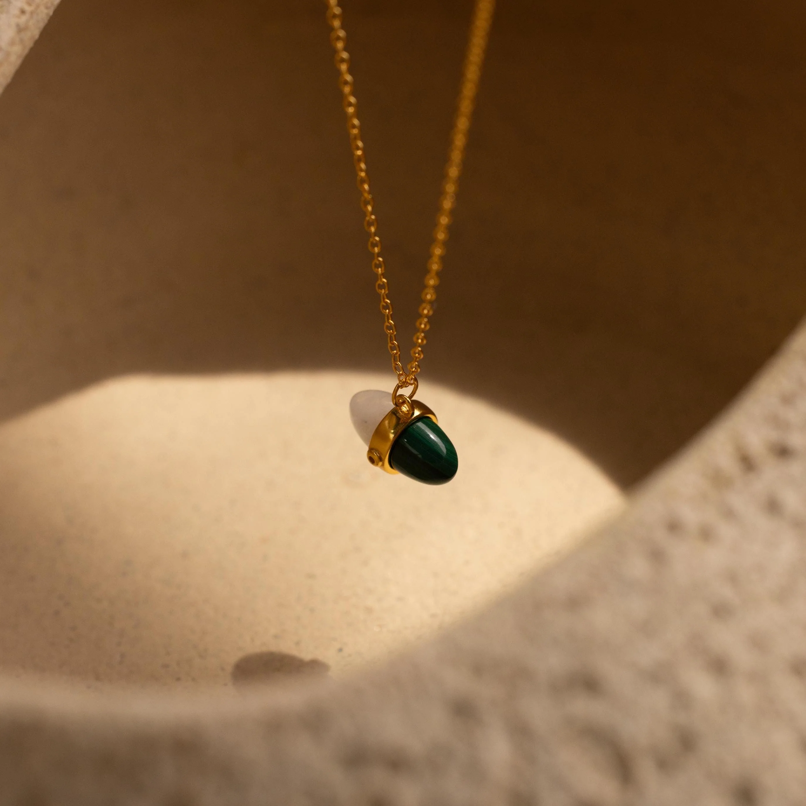 Malachite & Moonstone Necklace - Image 3