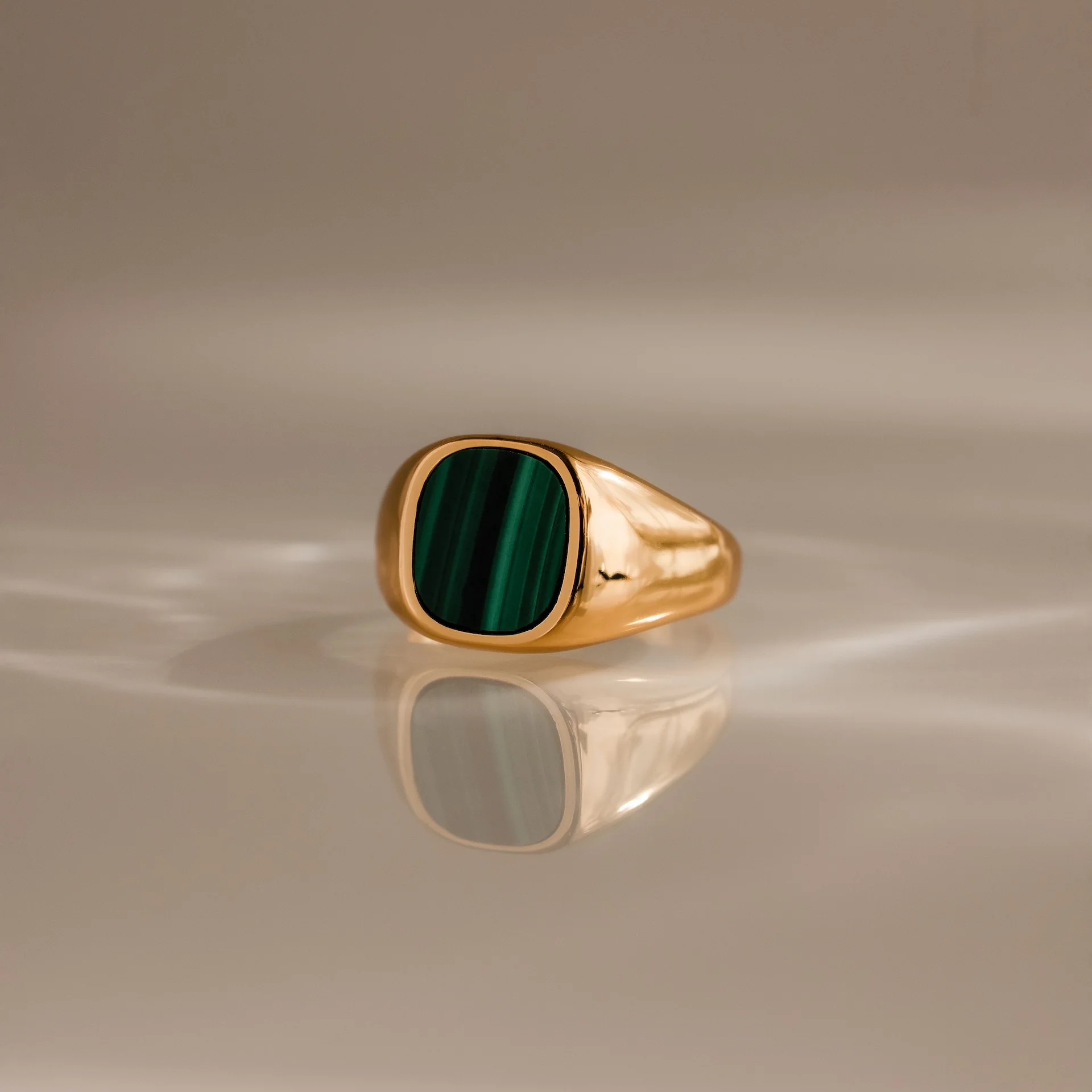 Malachite Signet Ring