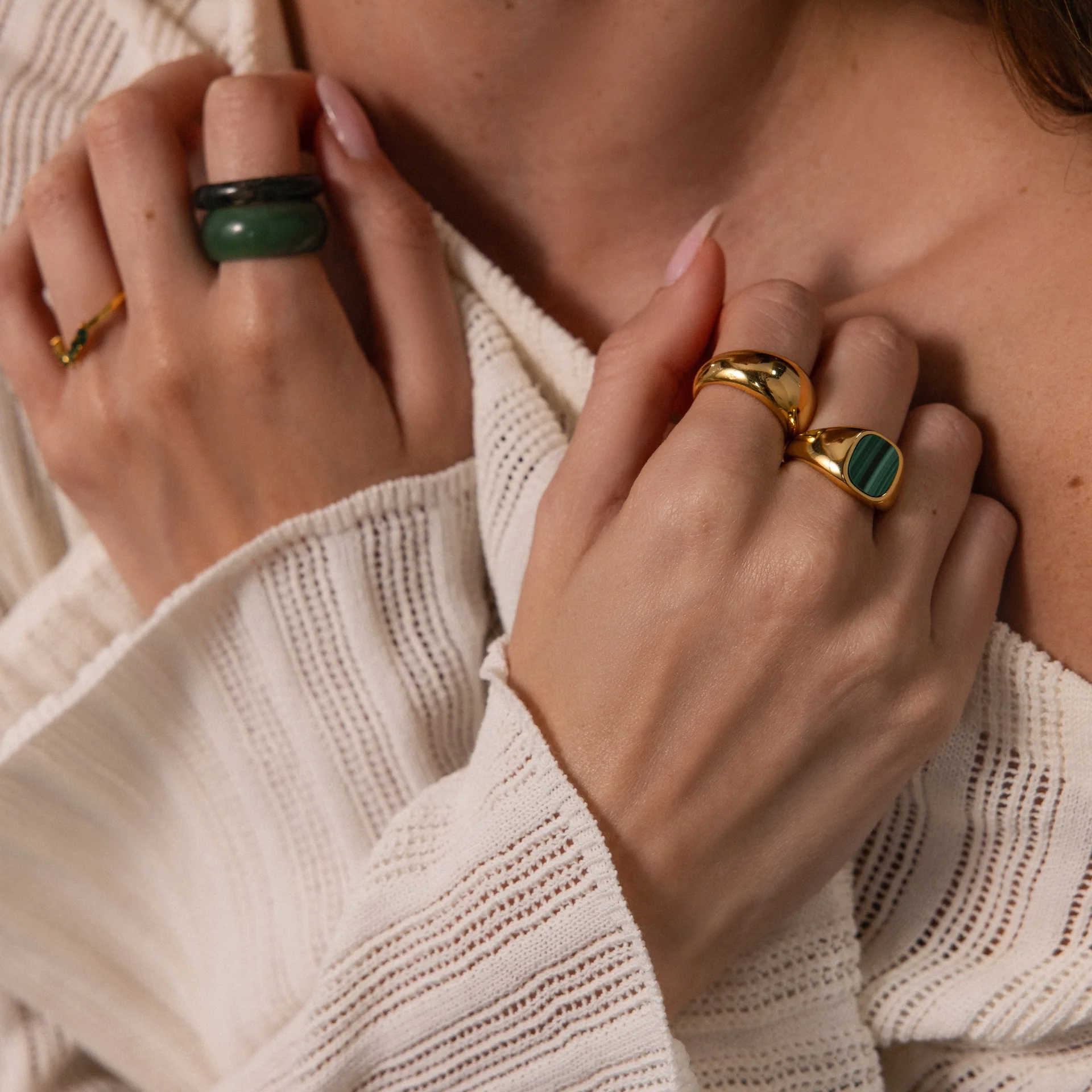 Malachite Signet Ring - Image 6
